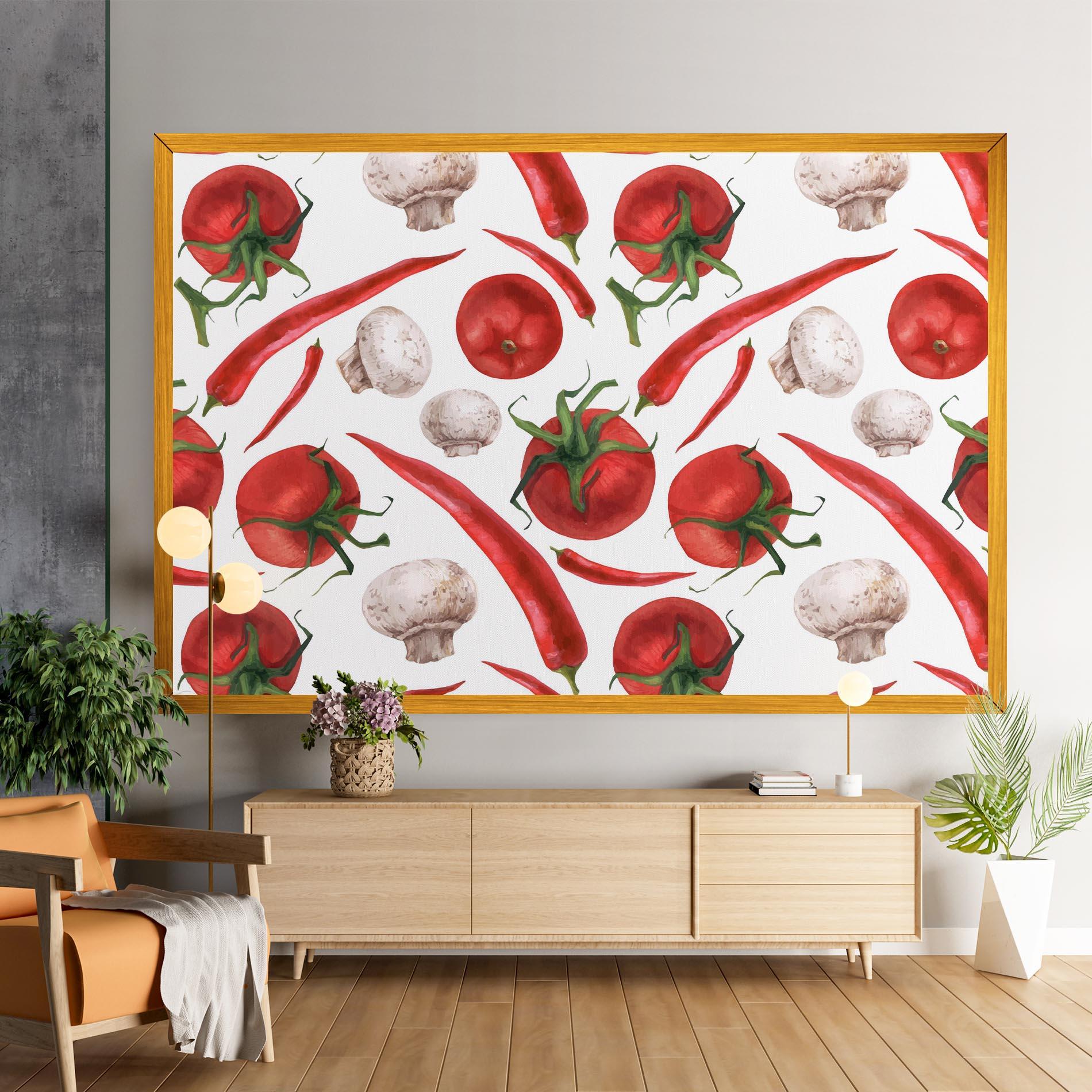 Tablou Canvas Floating Tomato mockup 9