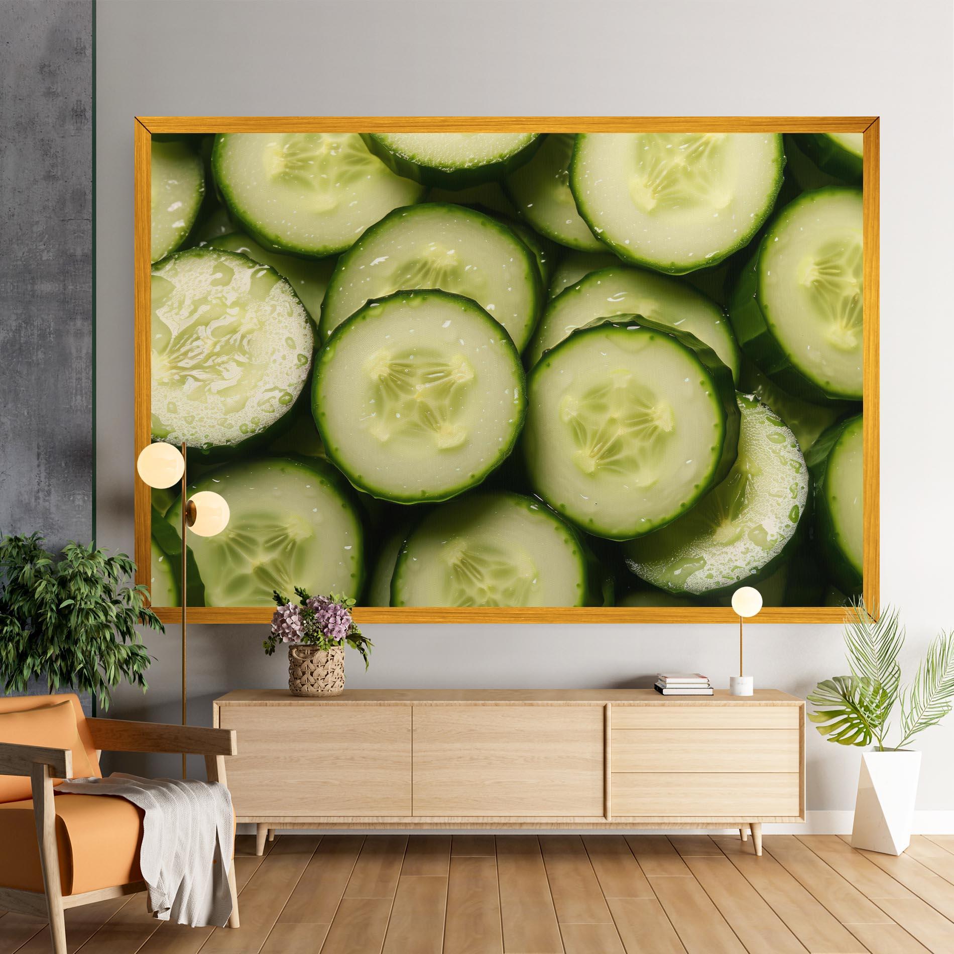Tablou Canvas Fresh Cucumber mockup 9