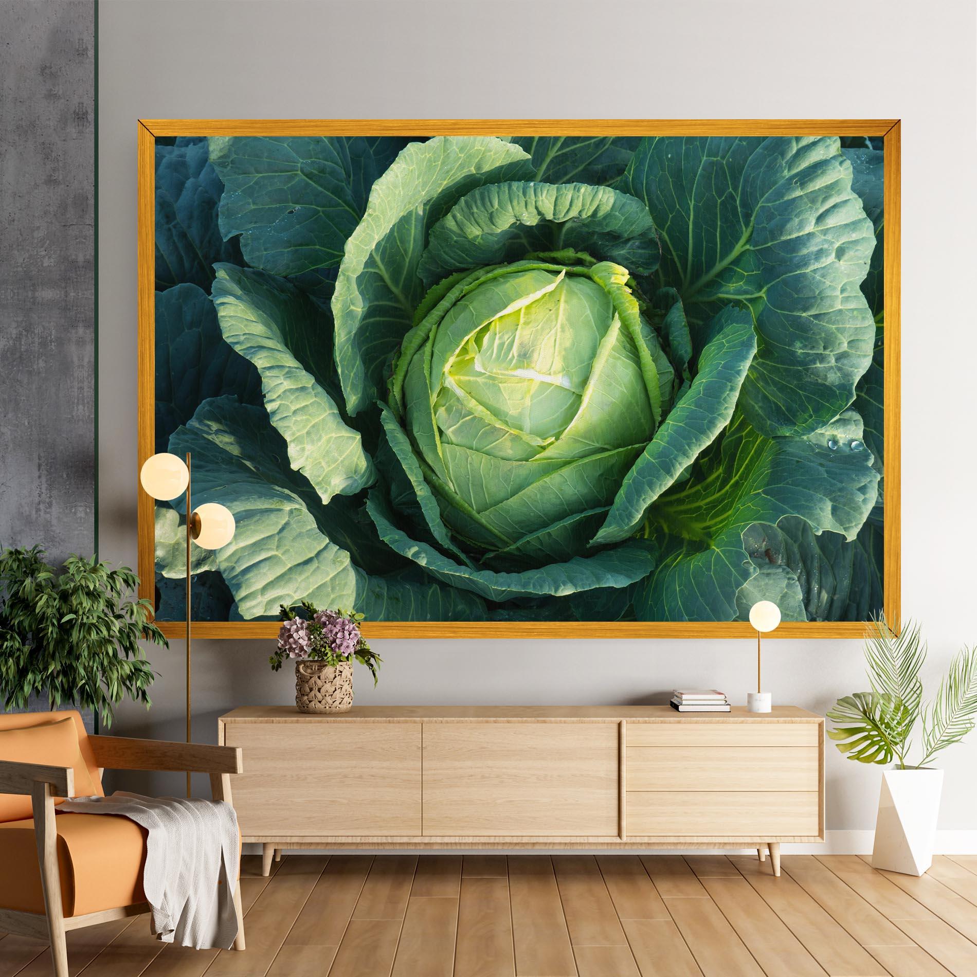 Tablou Canvas Green Lettuce mockup 9