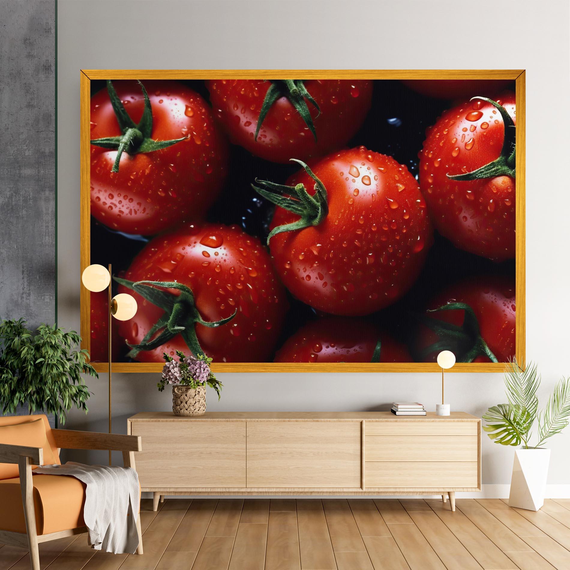 Tablou Canvas Red Wet Tomato mockup 9