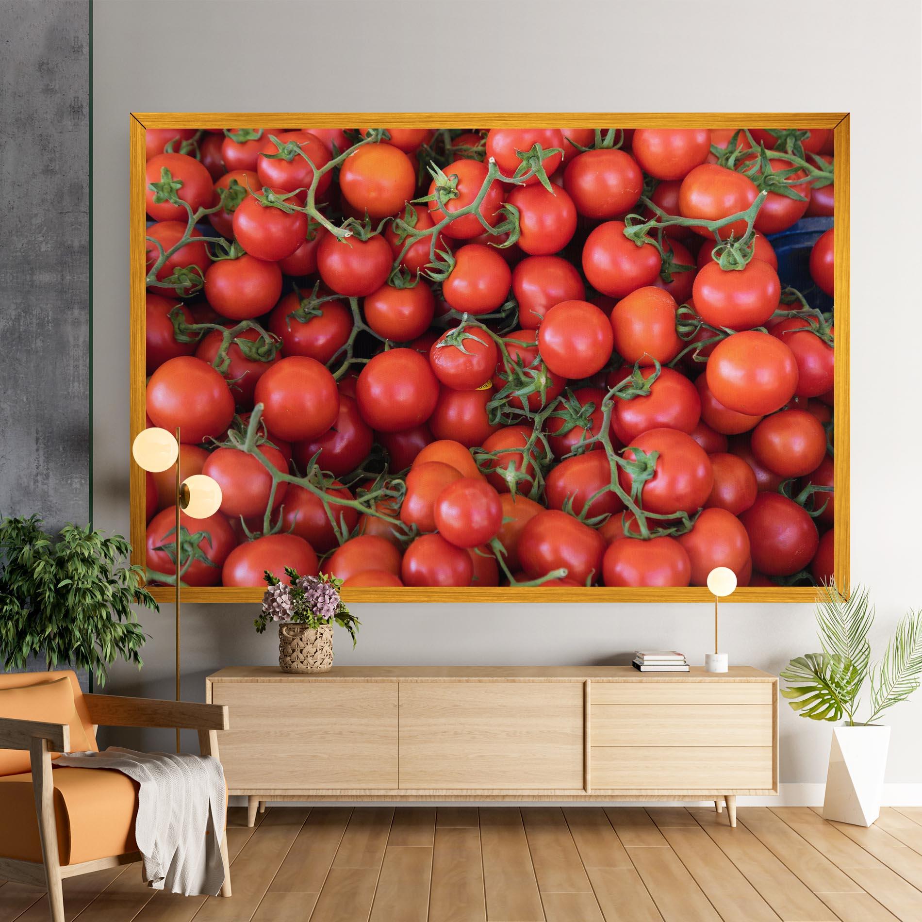 Tablou Canvas Tomato Red Wall mockup 9