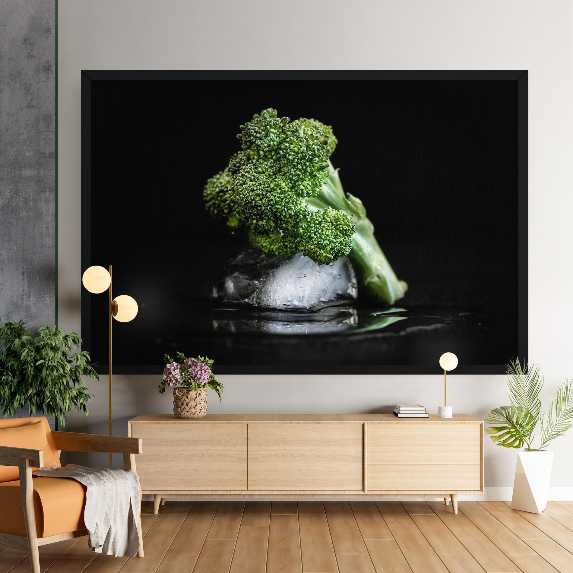 Tablou Canvas Broccoli Water mockup 9