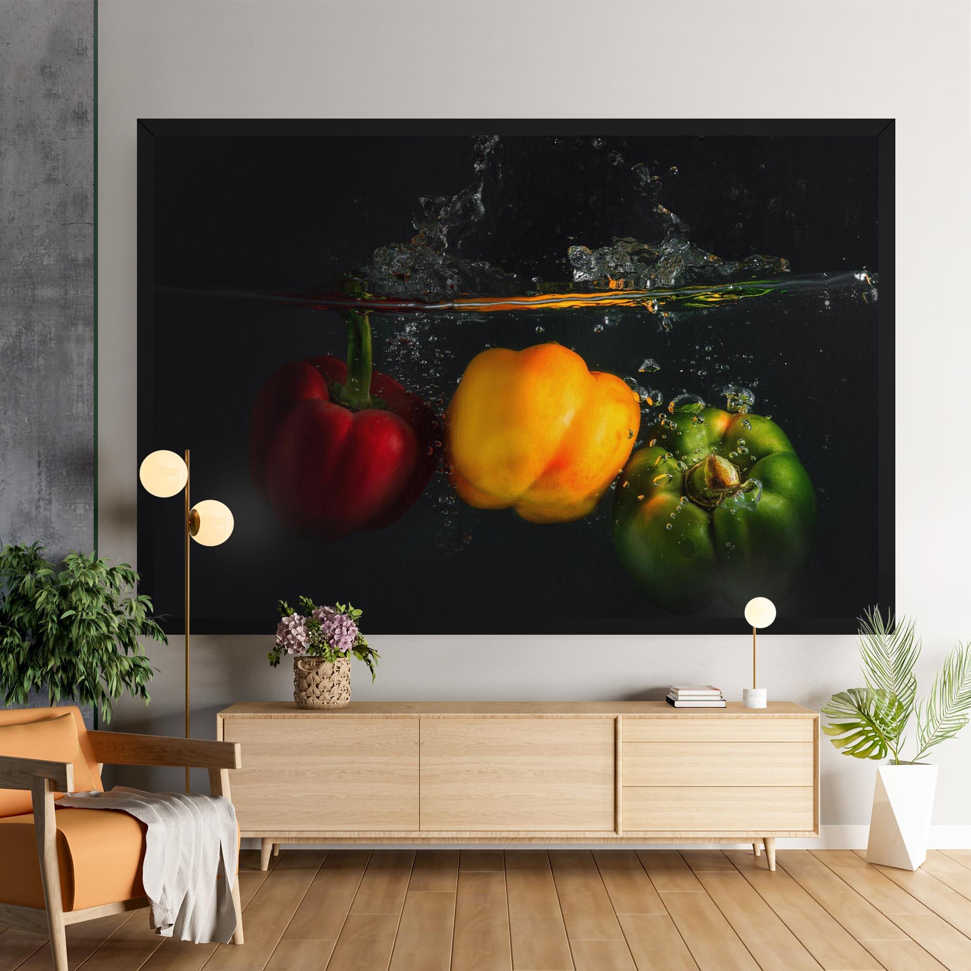 Tablou Canvas Cool Bellpepper Splash mockup 9