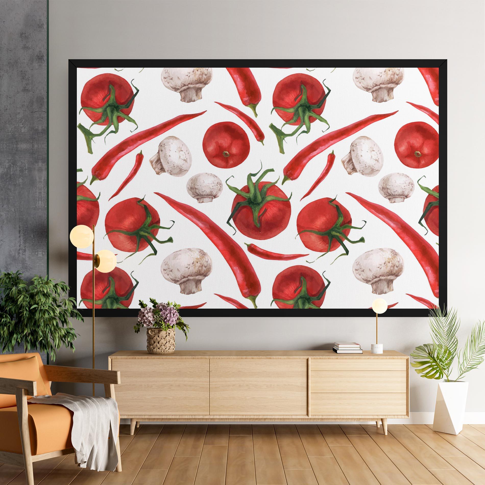 Tablou Canvas Floating Tomato mockup 9