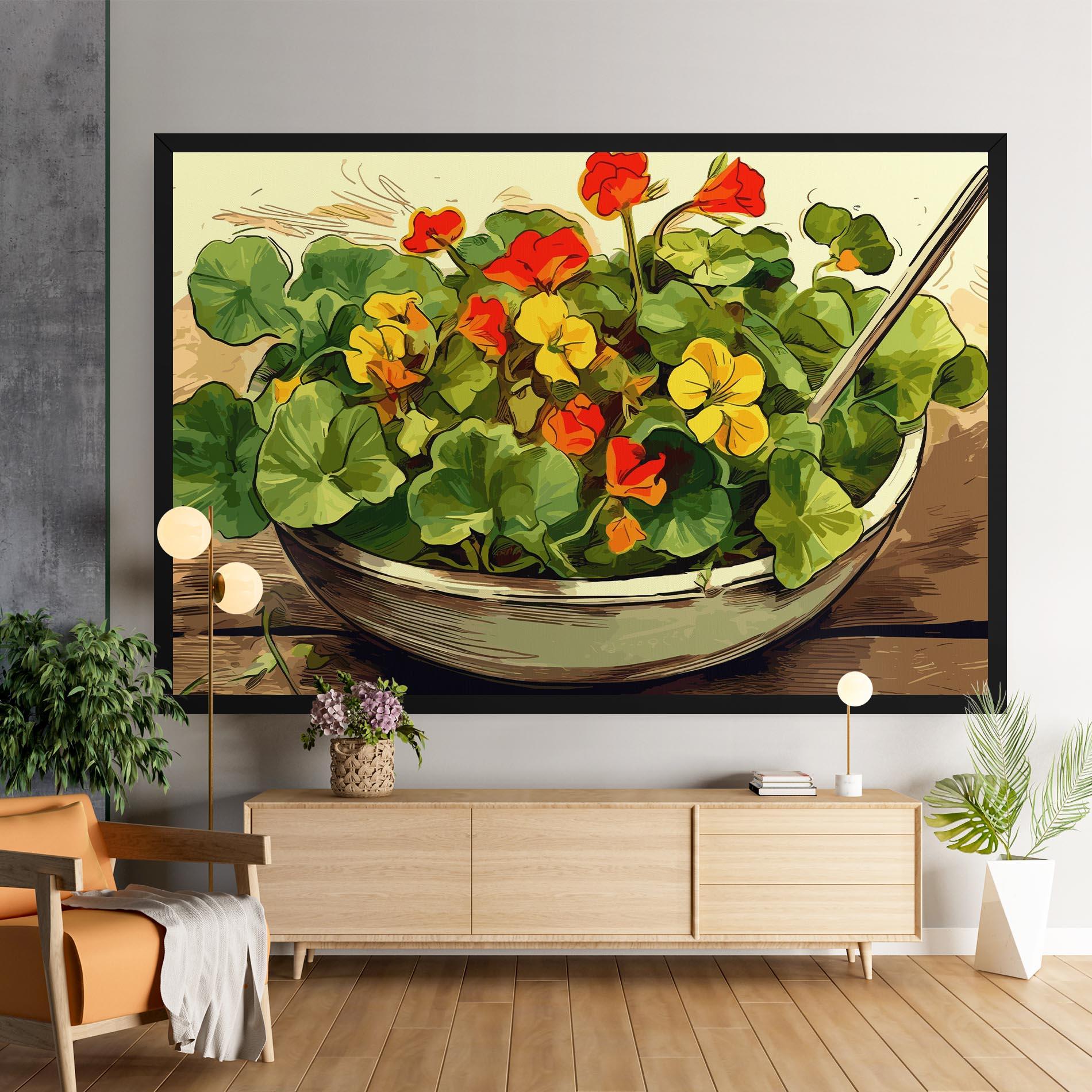 Tablou Canvas Flower Food mockup 9