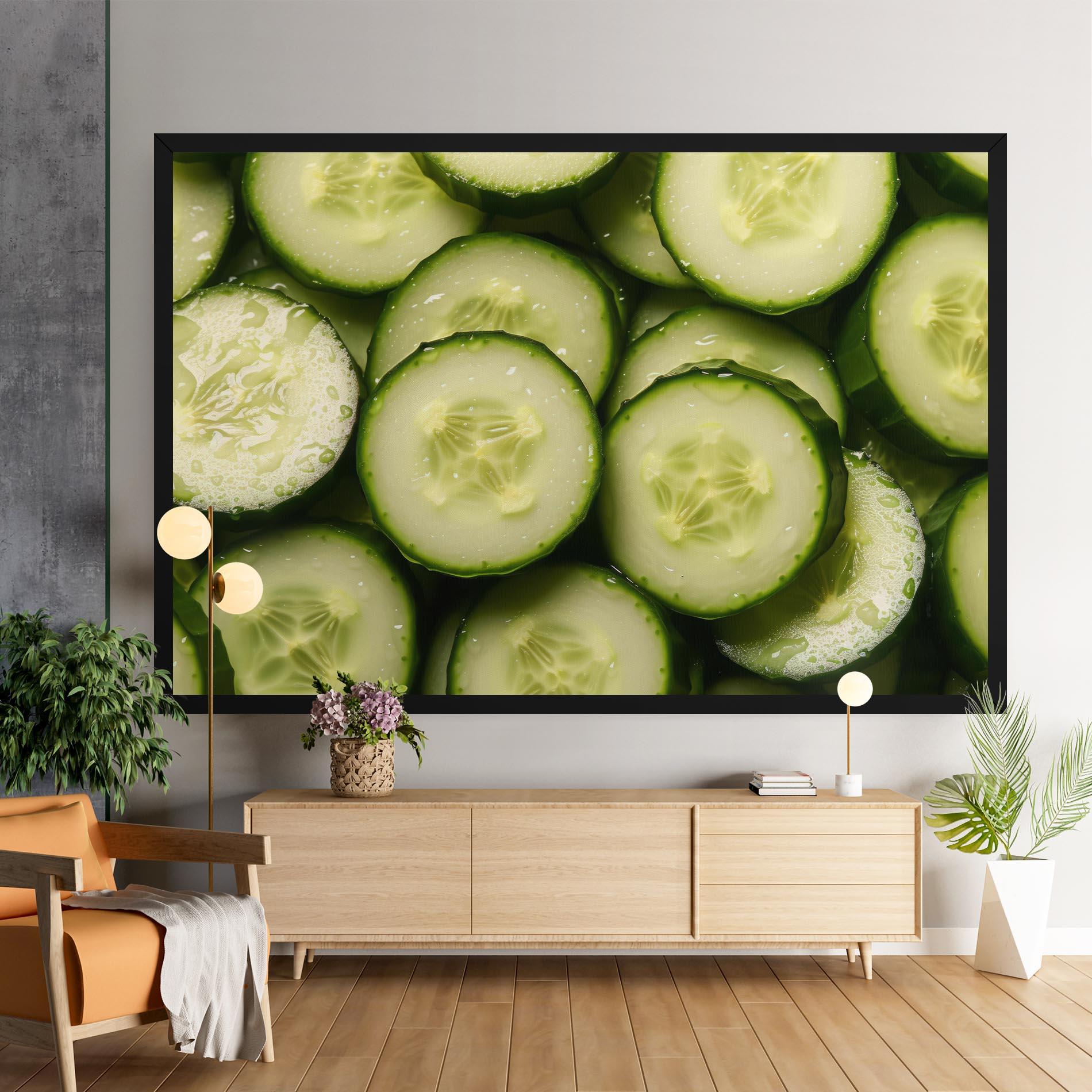 Tablou Canvas Fresh Cucumber mockup 9