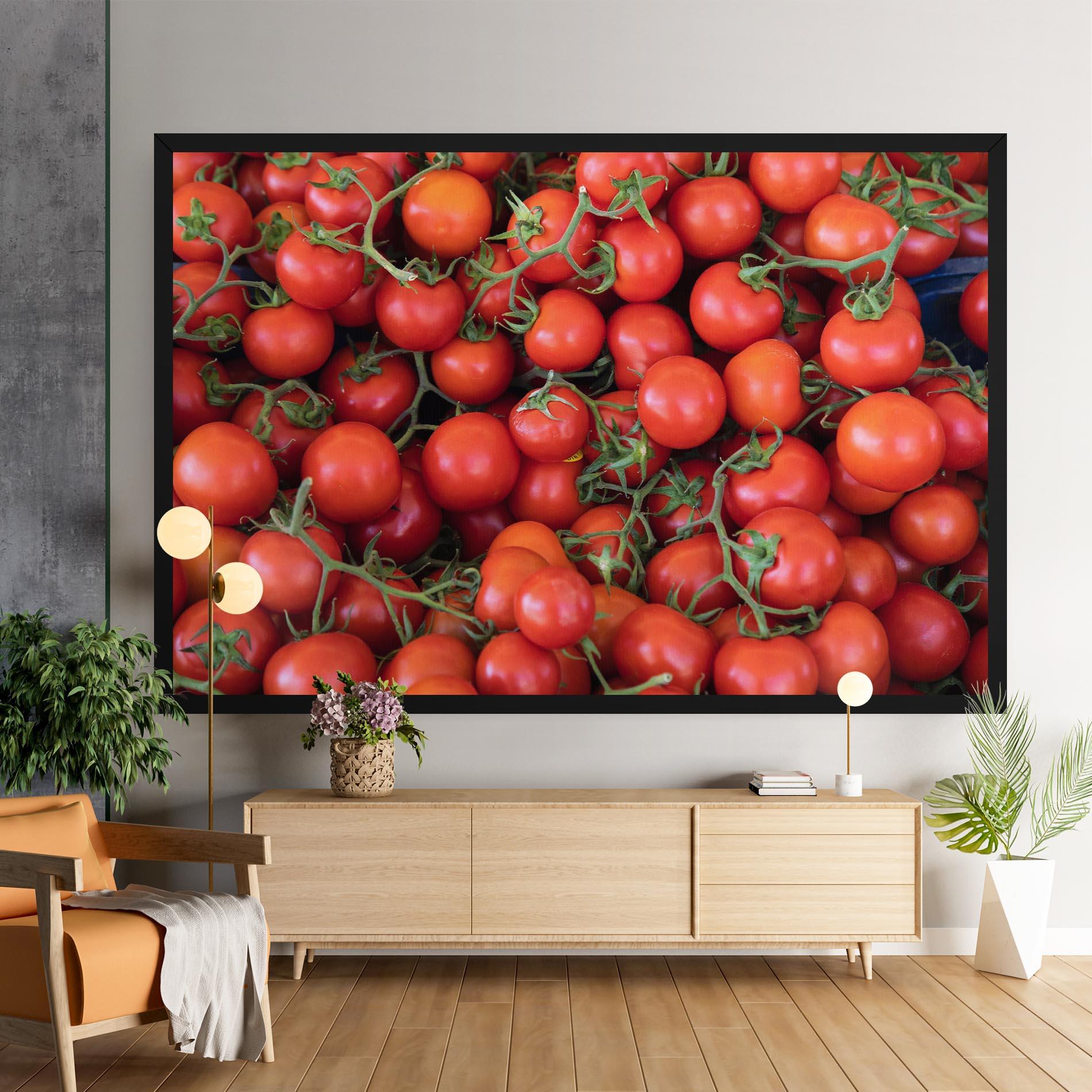 Tablou Canvas Tomato Red Wall mockup 9