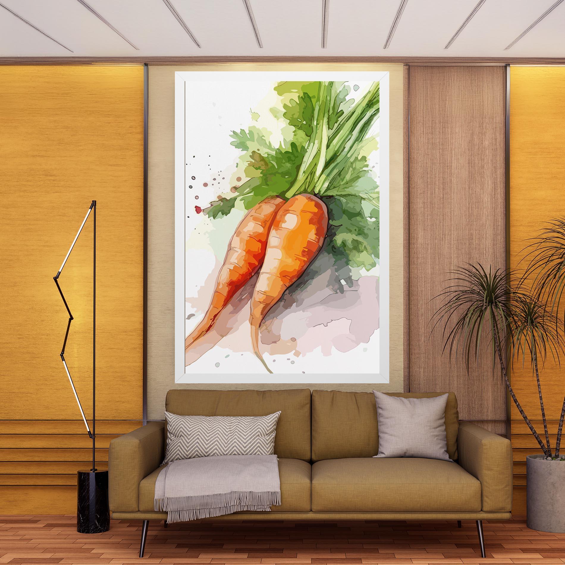 Tablou Canvas Carrot Watercolor mockup 9