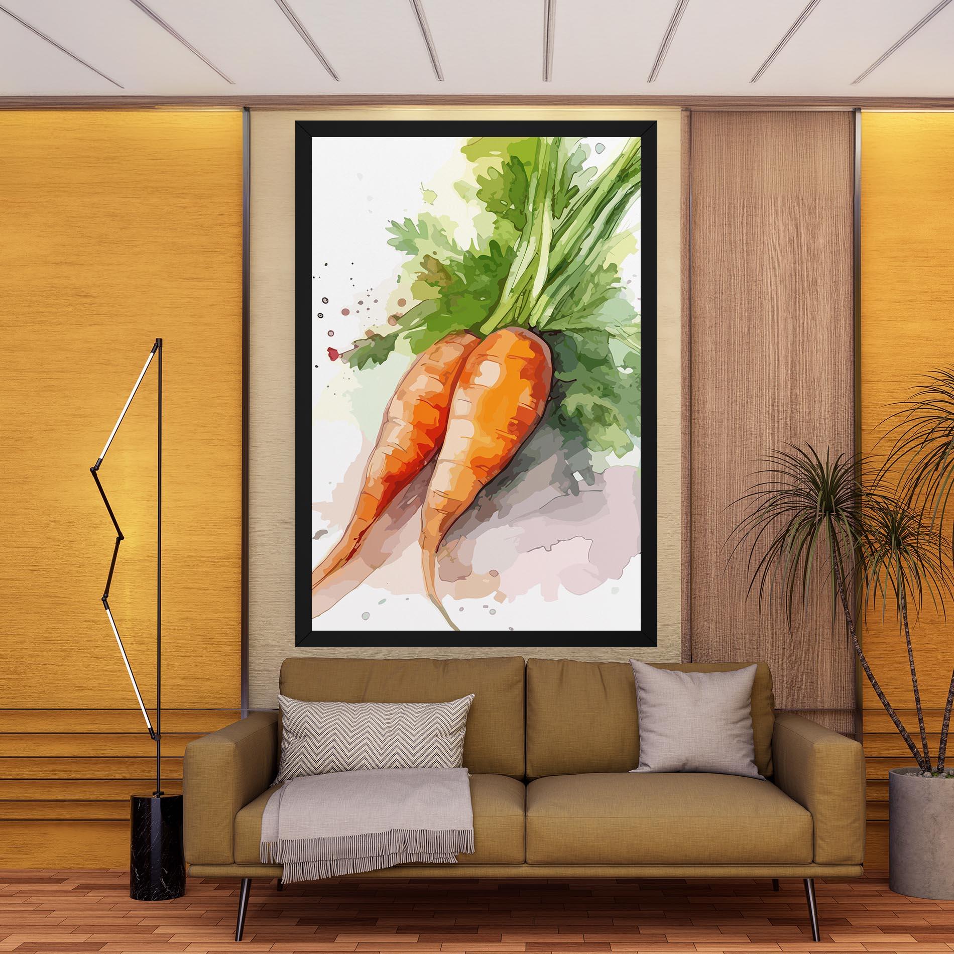 Tablou Canvas Carrot Watercolor mockup 9
