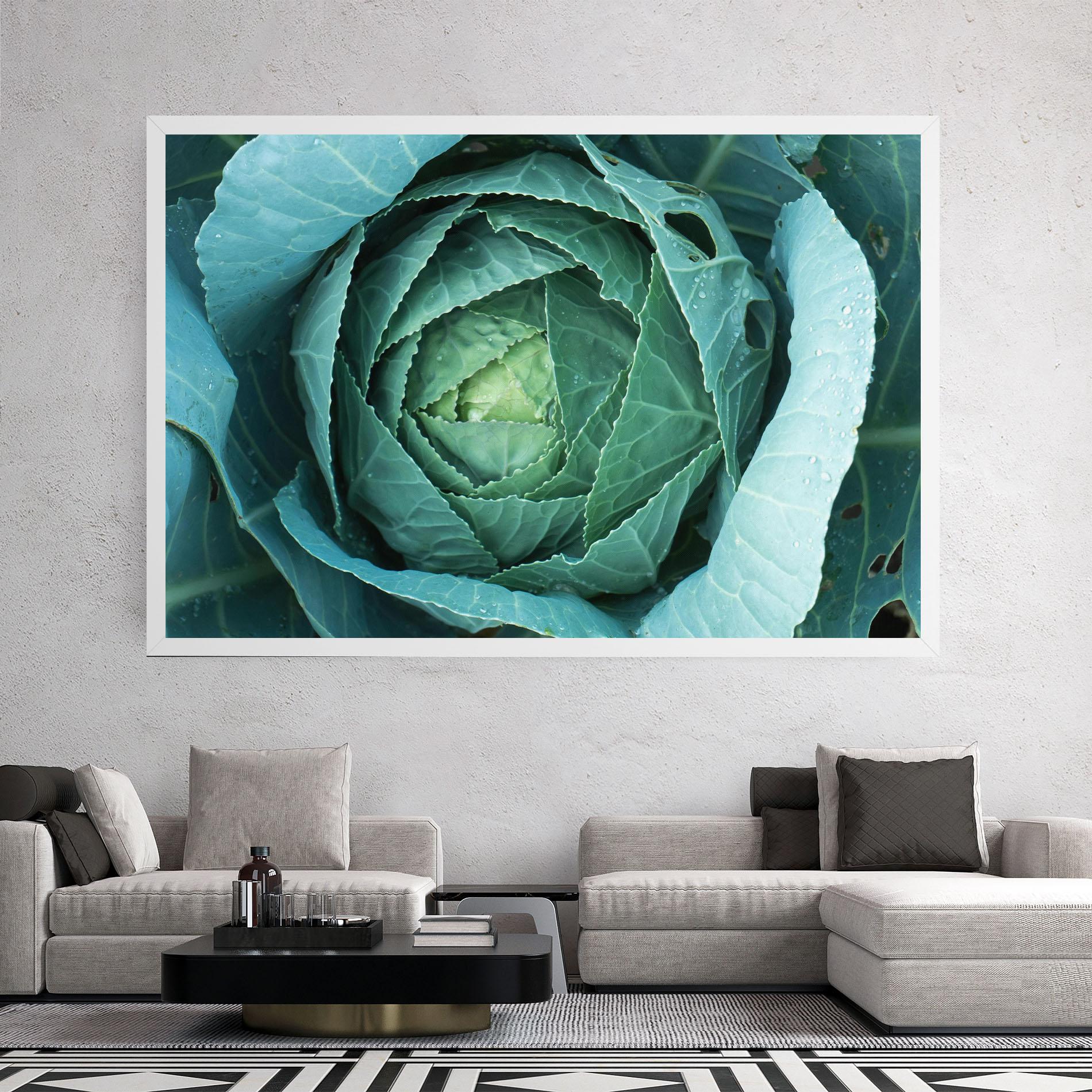 Tablou Canvas Blue Lettuce mockup 2