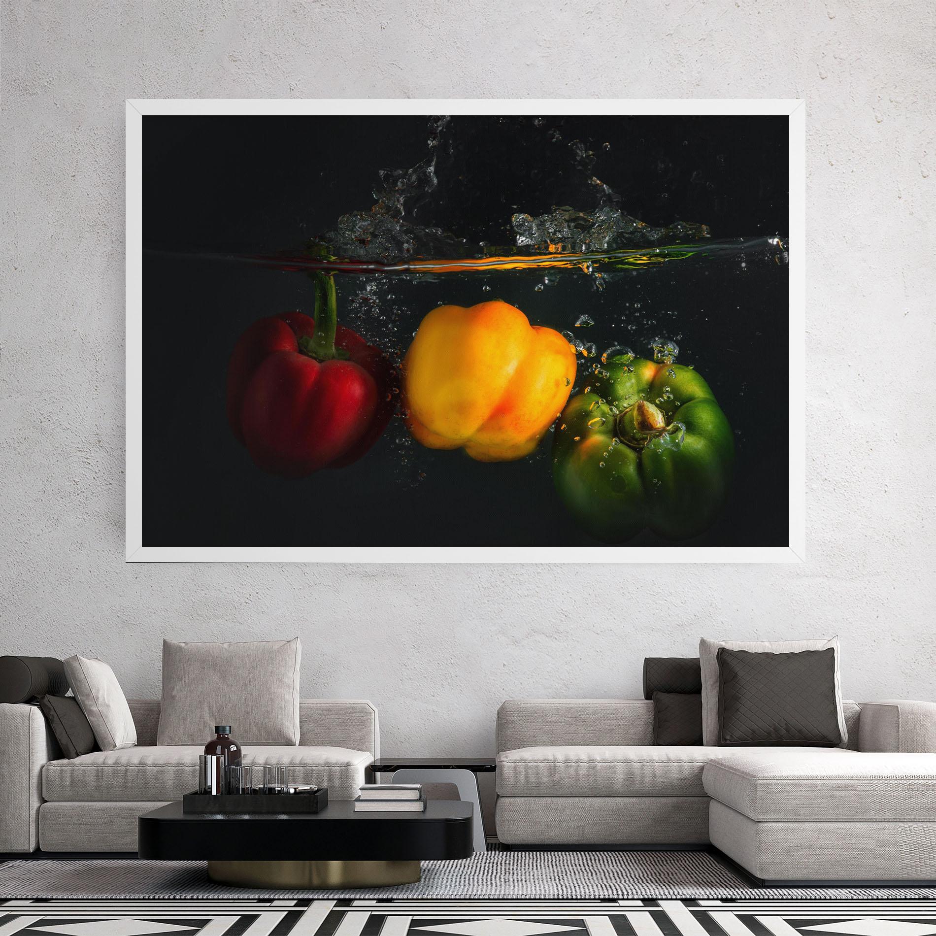 Tablou Canvas Cool Bellpepper Splash mockup 2
