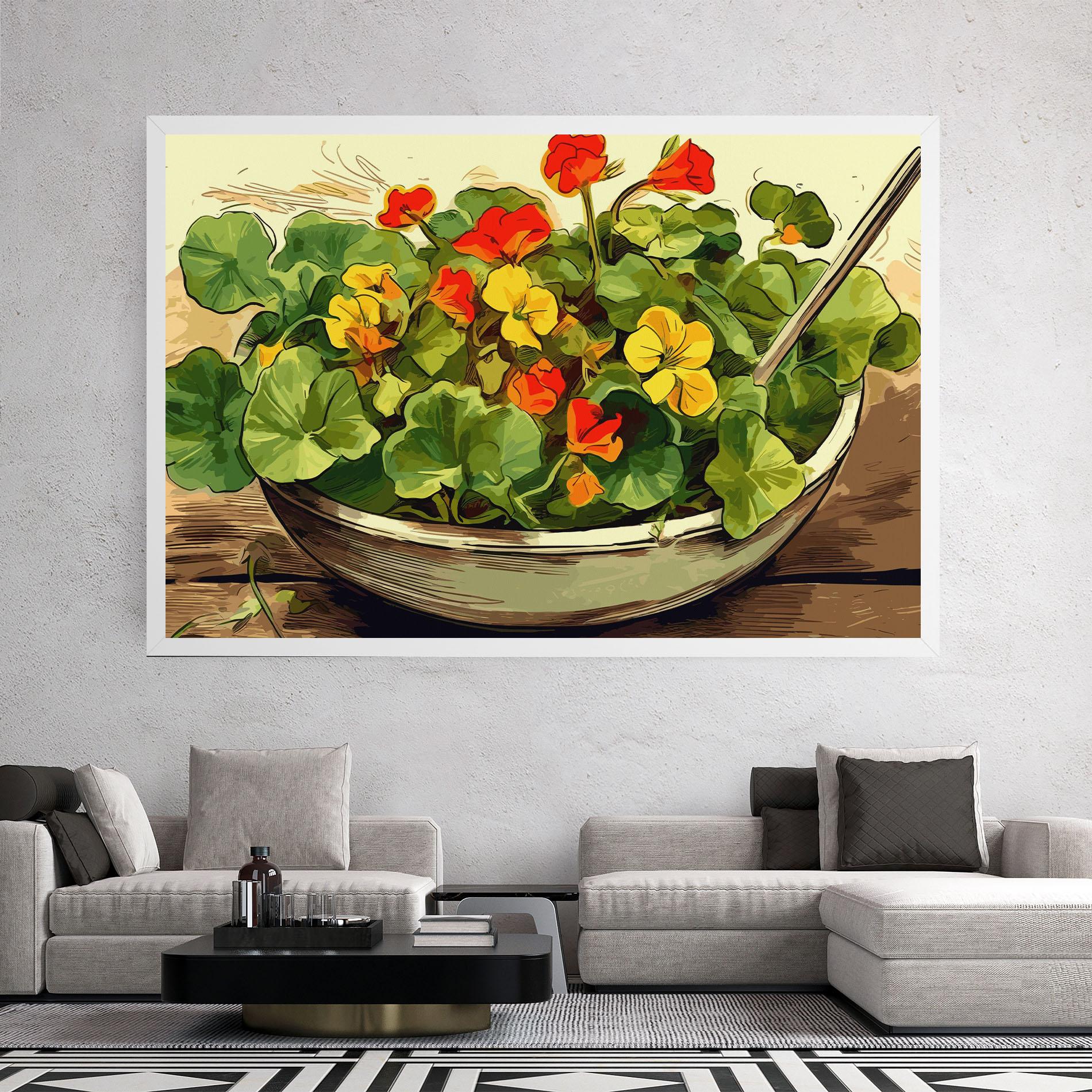 Tablou Canvas Flower Food mockup 2