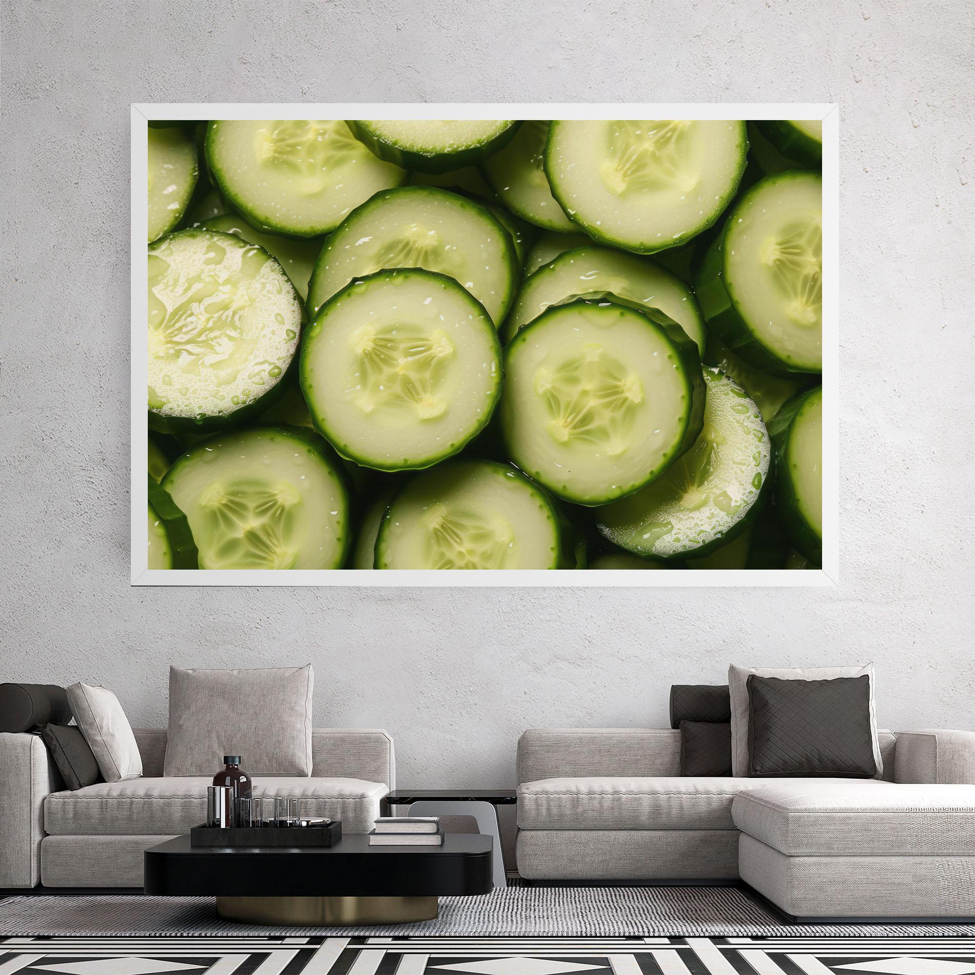 Tablou Canvas Fresh Cucumber mockup 2