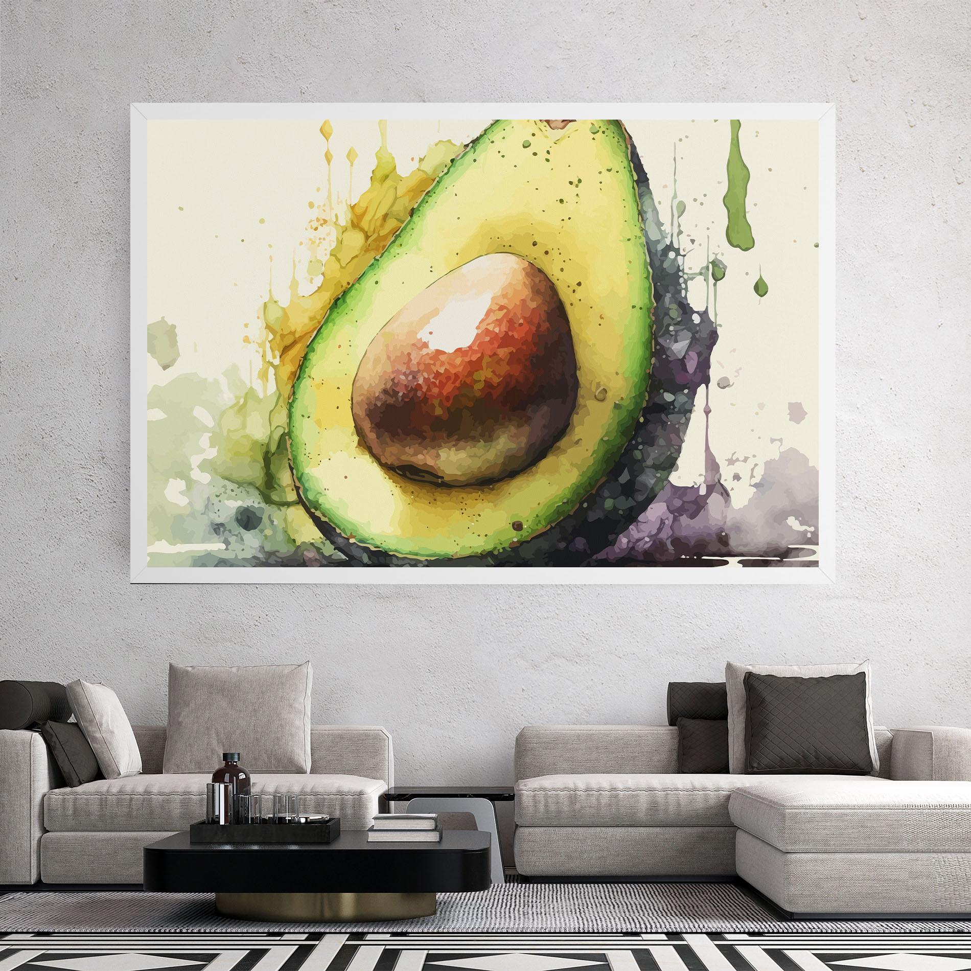 Tablou Canvas Green Avocado Art mockup 2