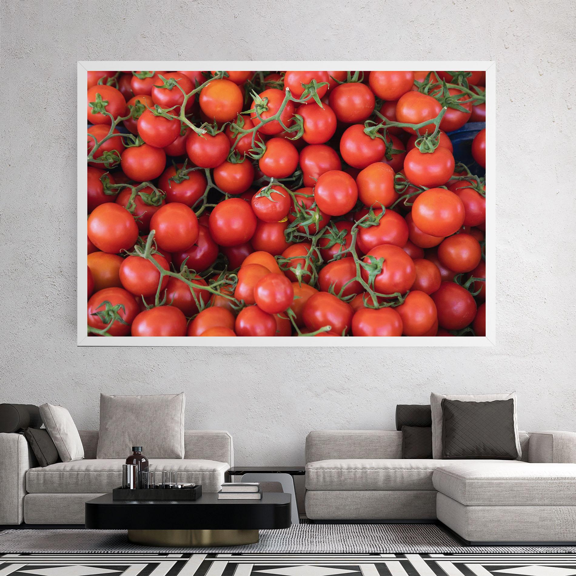 Tablou Canvas Tomato Red Wall mockup 2