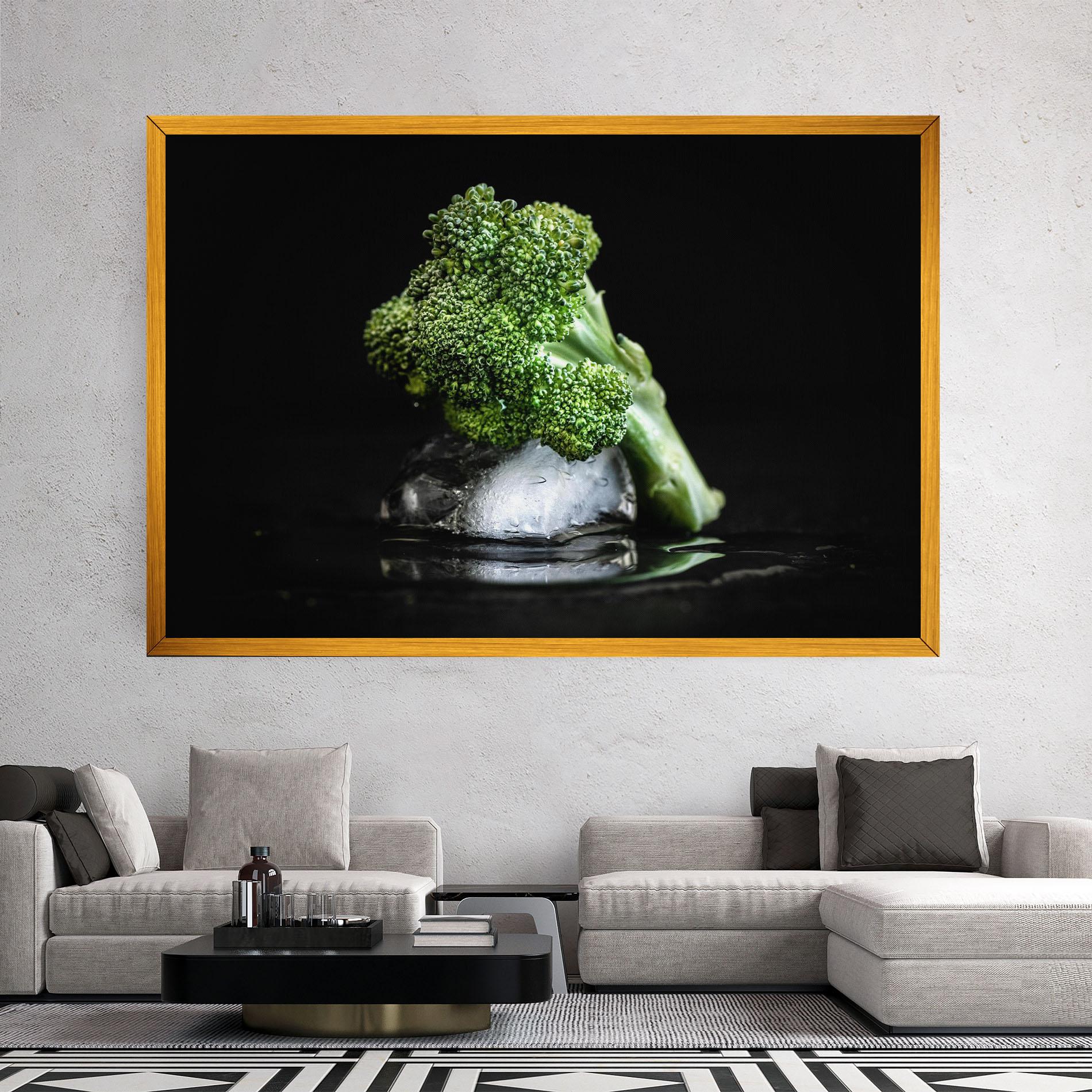 Tablou Canvas Broccoli Water mockup 2