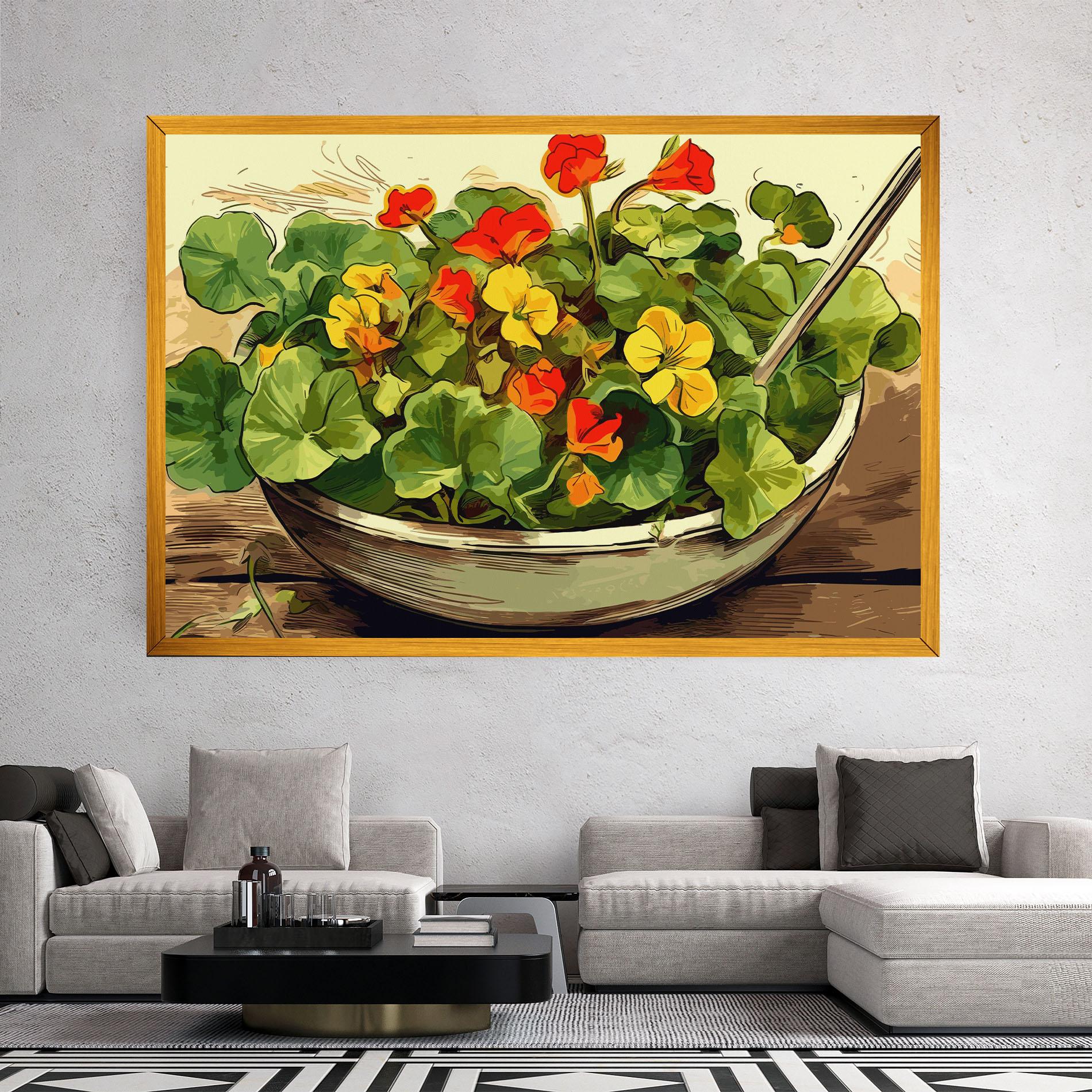 Tablou Canvas Flower Food mockup 2