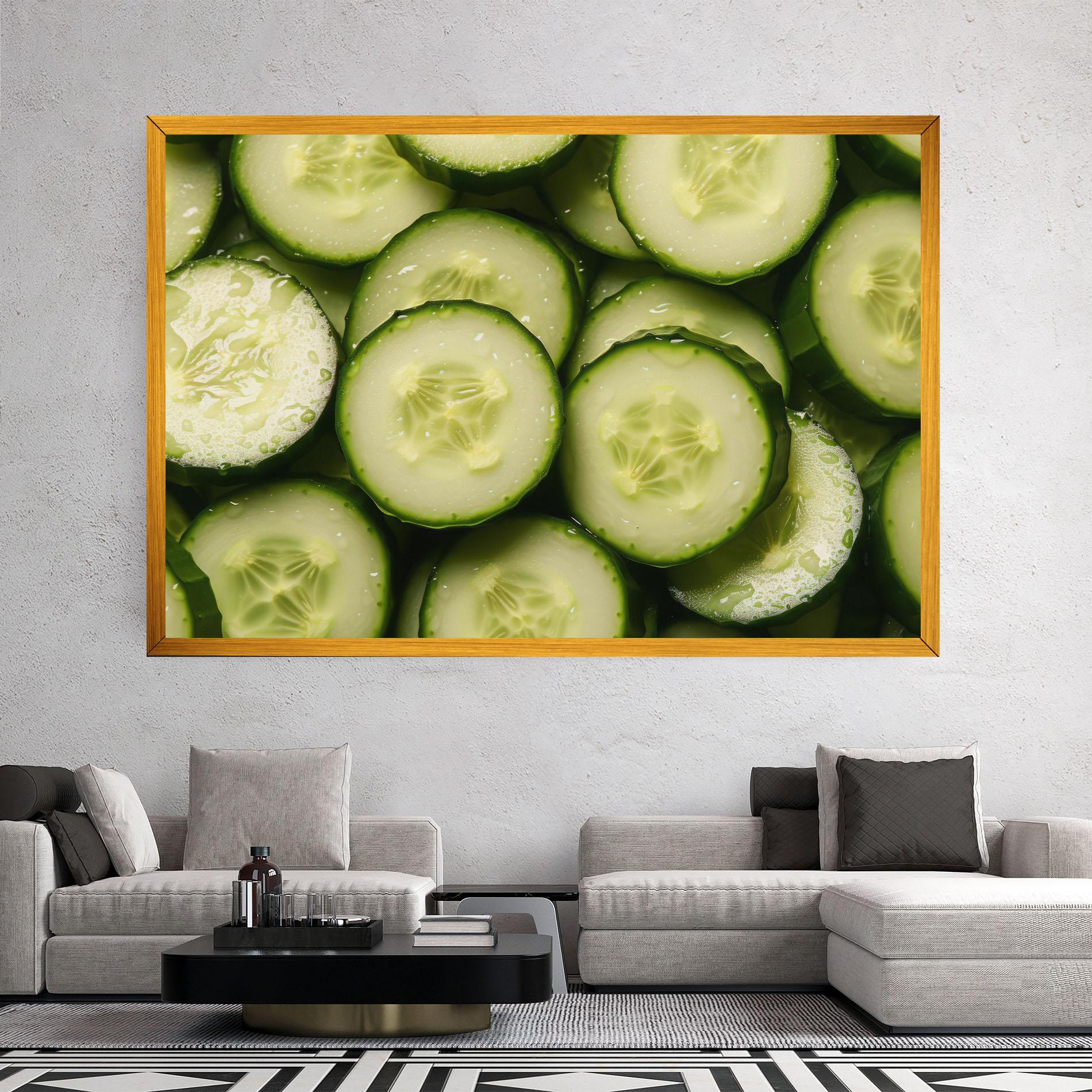 Tablou Canvas Fresh Cucumber mockup 2