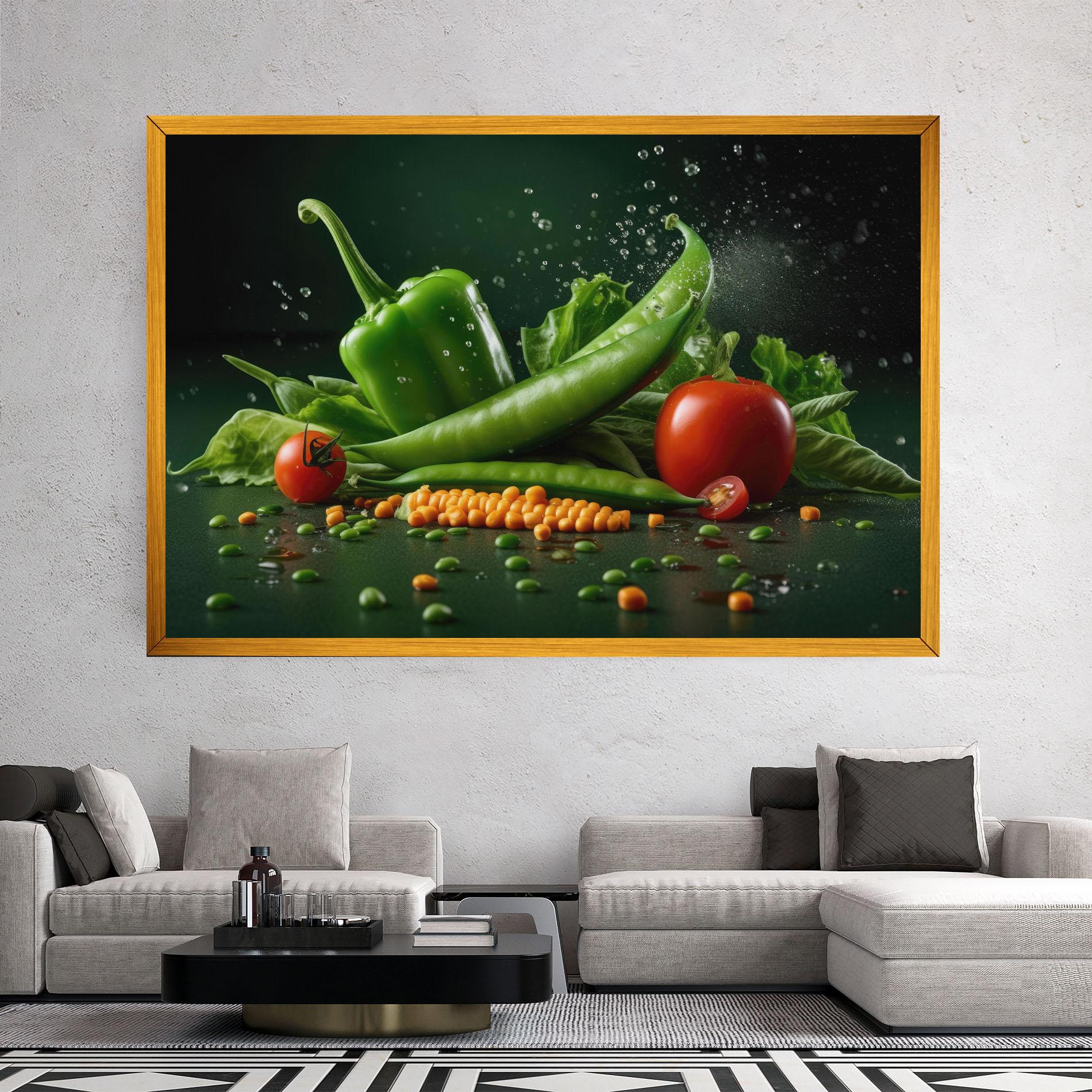 Tablou Canvas Fresh Vegetables mockup 2
