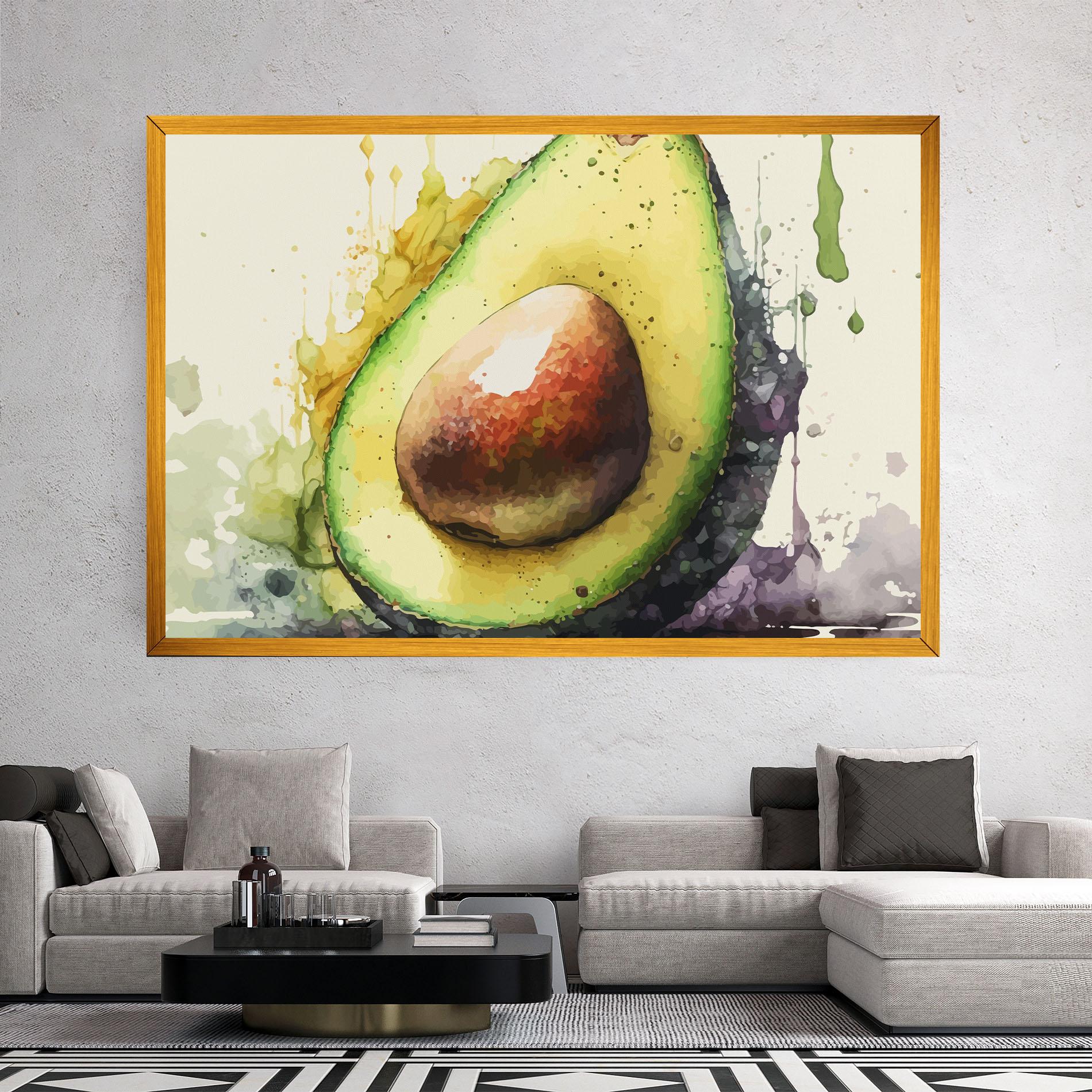 Tablou Canvas Green Avocado Art mockup 2