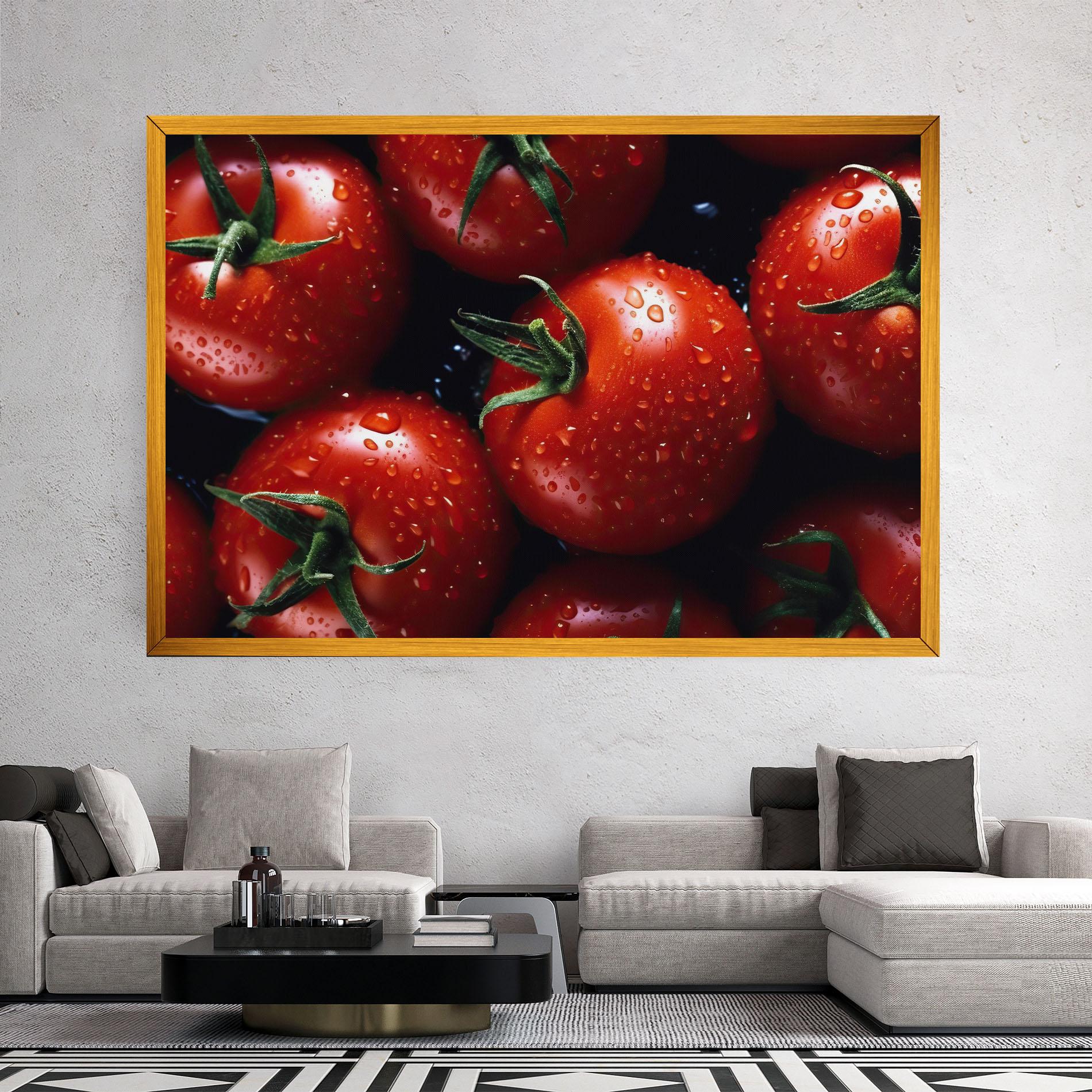 Tablou Canvas Red Wet Tomato mockup 2