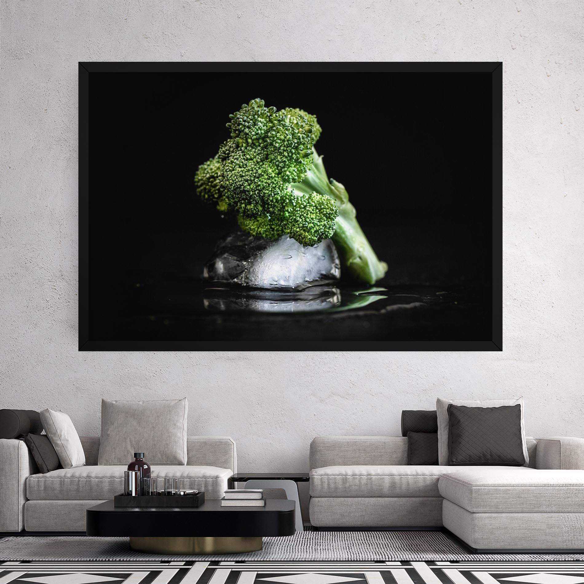 Tablou Canvas Broccoli Water mockup 2