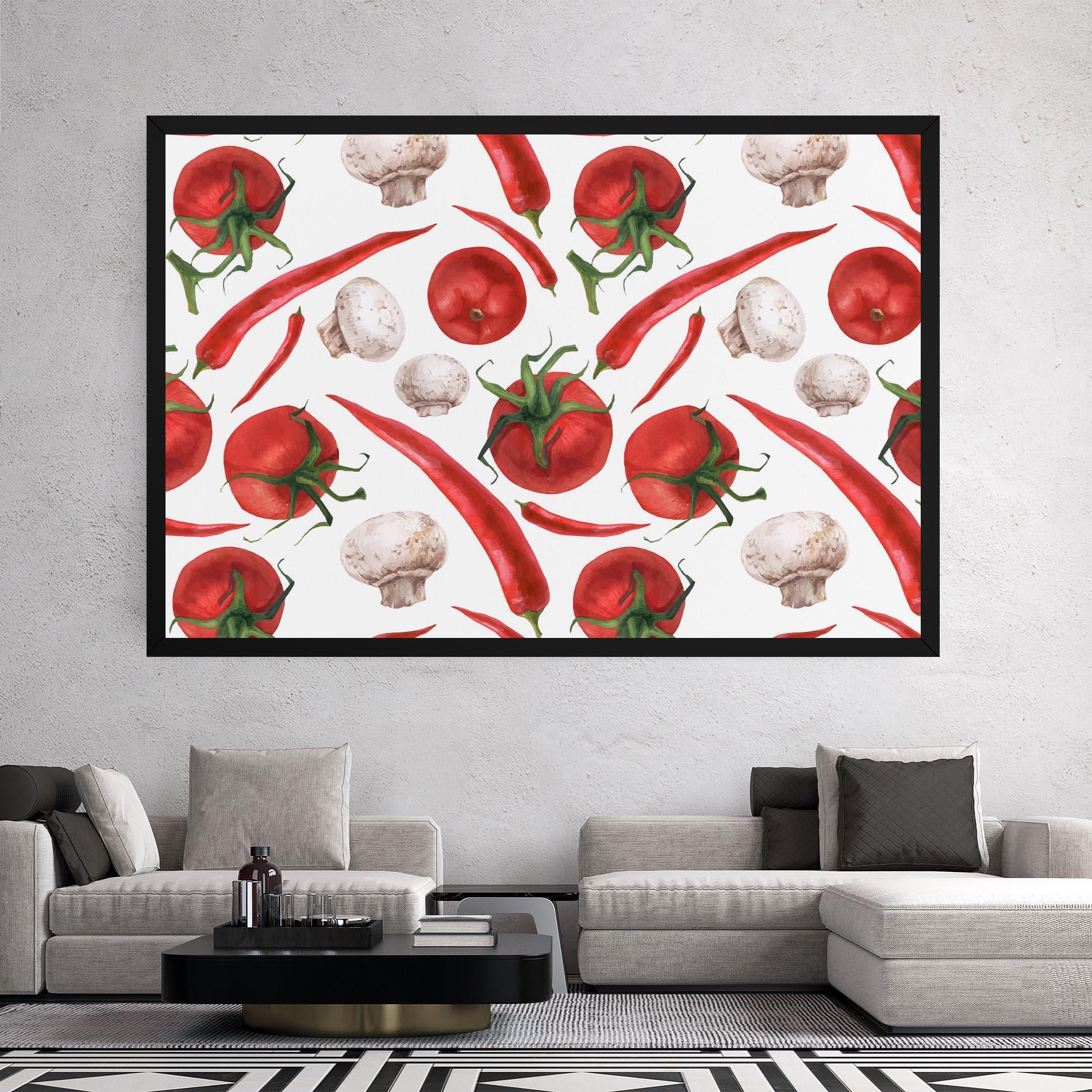 Tablou Canvas Floating Tomato mockup 2