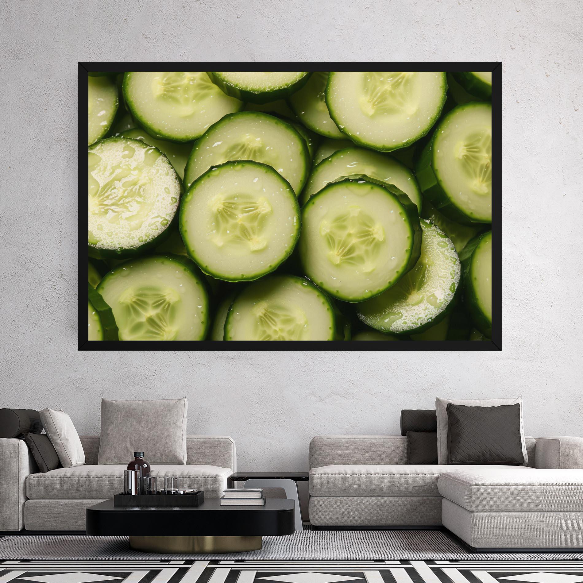 Tablou Canvas Fresh Cucumber mockup 2