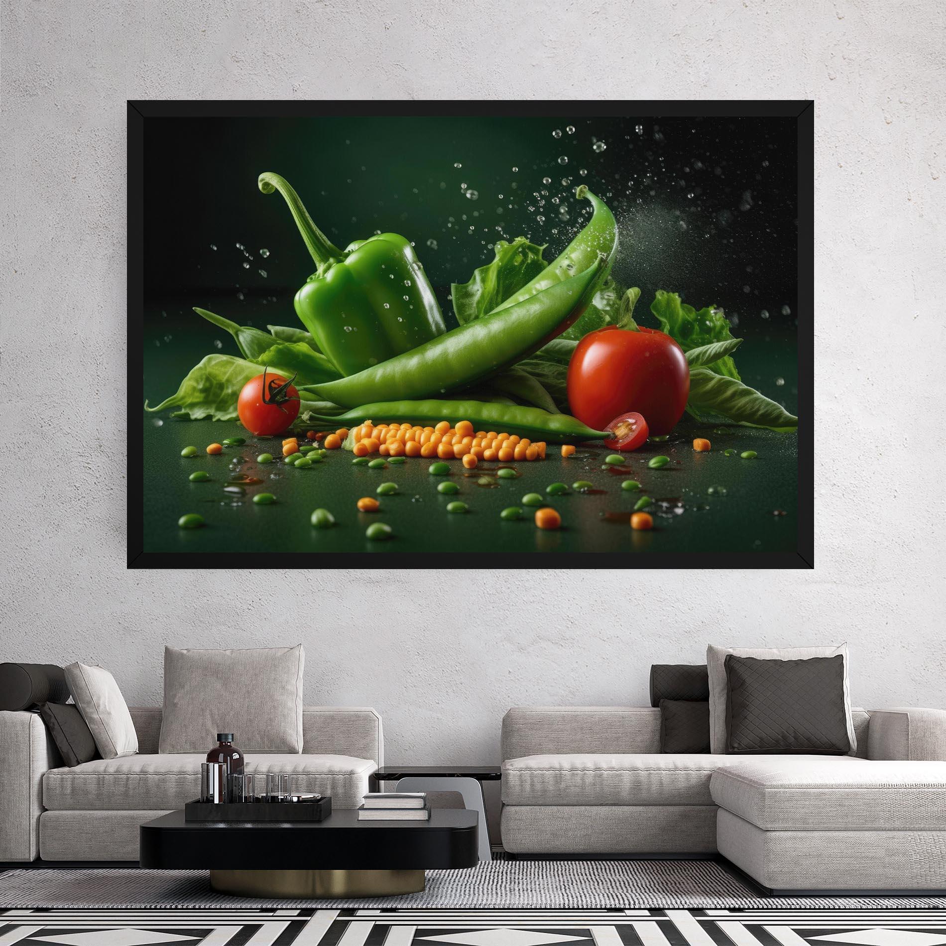 Tablou Canvas Fresh Vegetables mockup 2