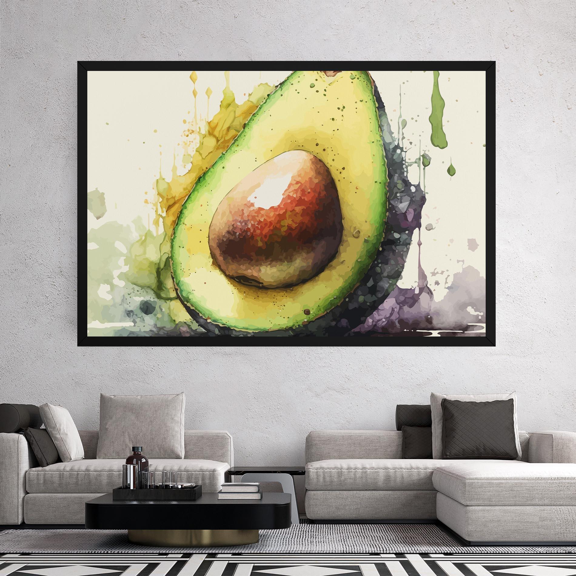 Tablou Canvas Green Avocado Art mockup 2