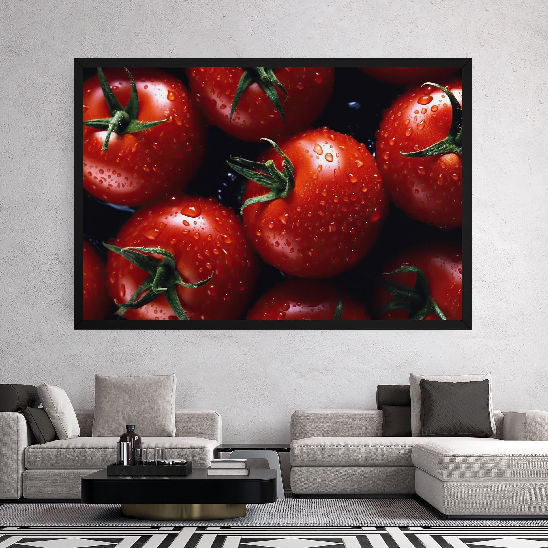 Tablou Canvas Red Wet Tomato mockup 2