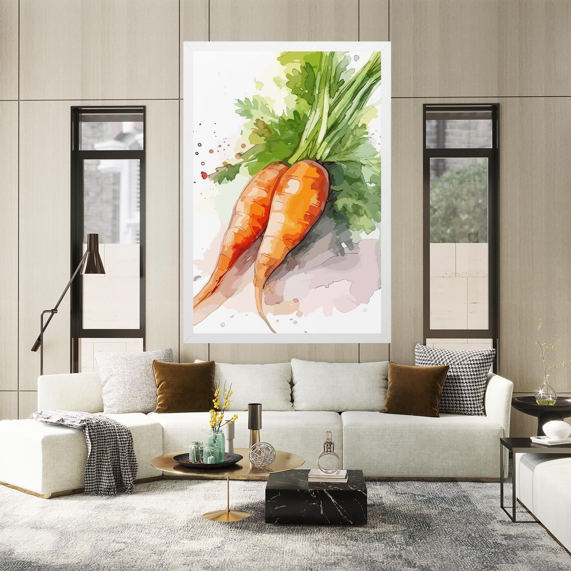 Tablou Canvas Carrot Watercolor mockup 2
