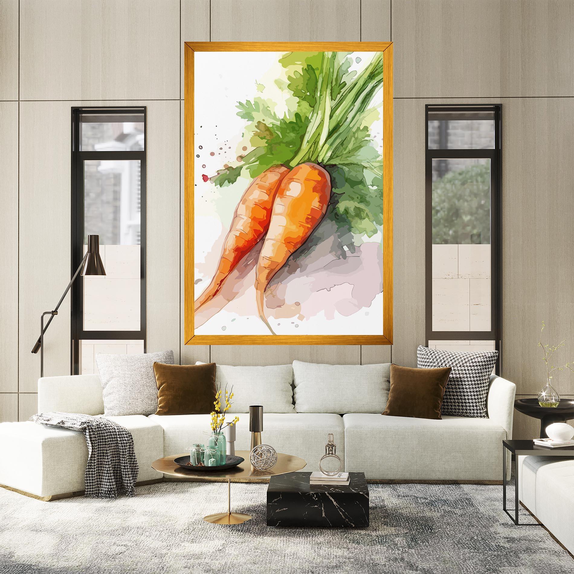 Tablou Canvas Carrot Watercolor mockup 2