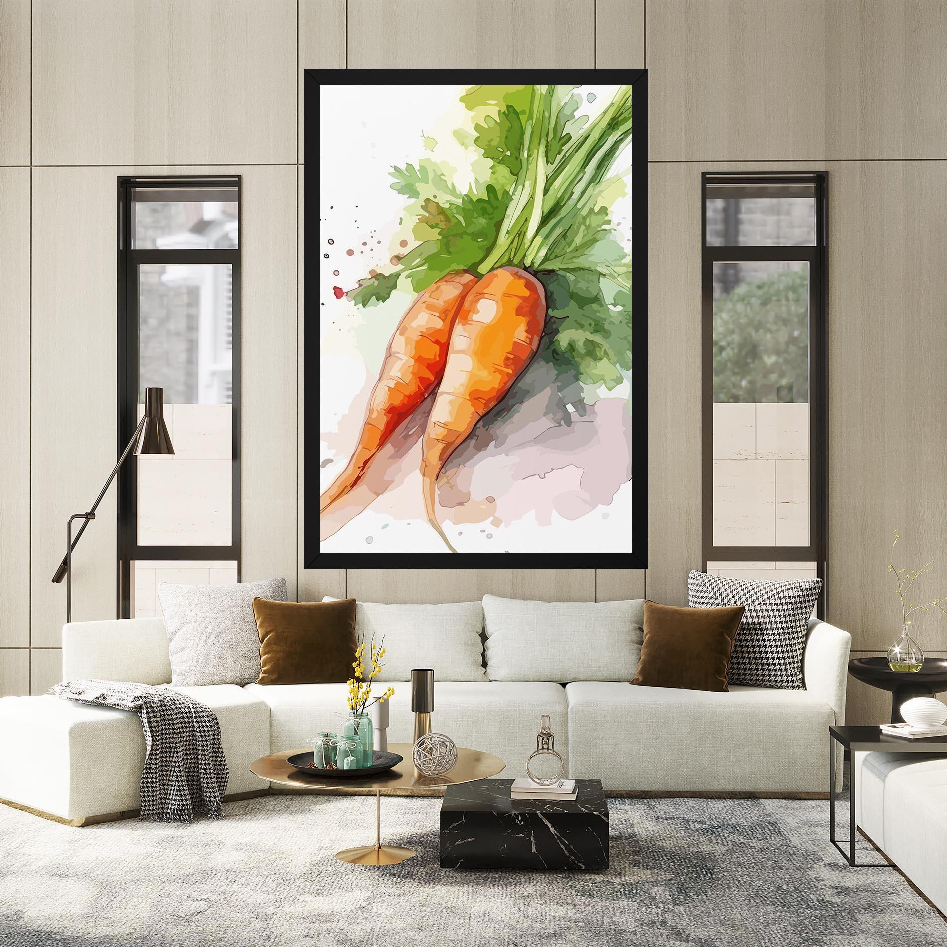 Tablou Canvas Carrot Watercolor mockup 2