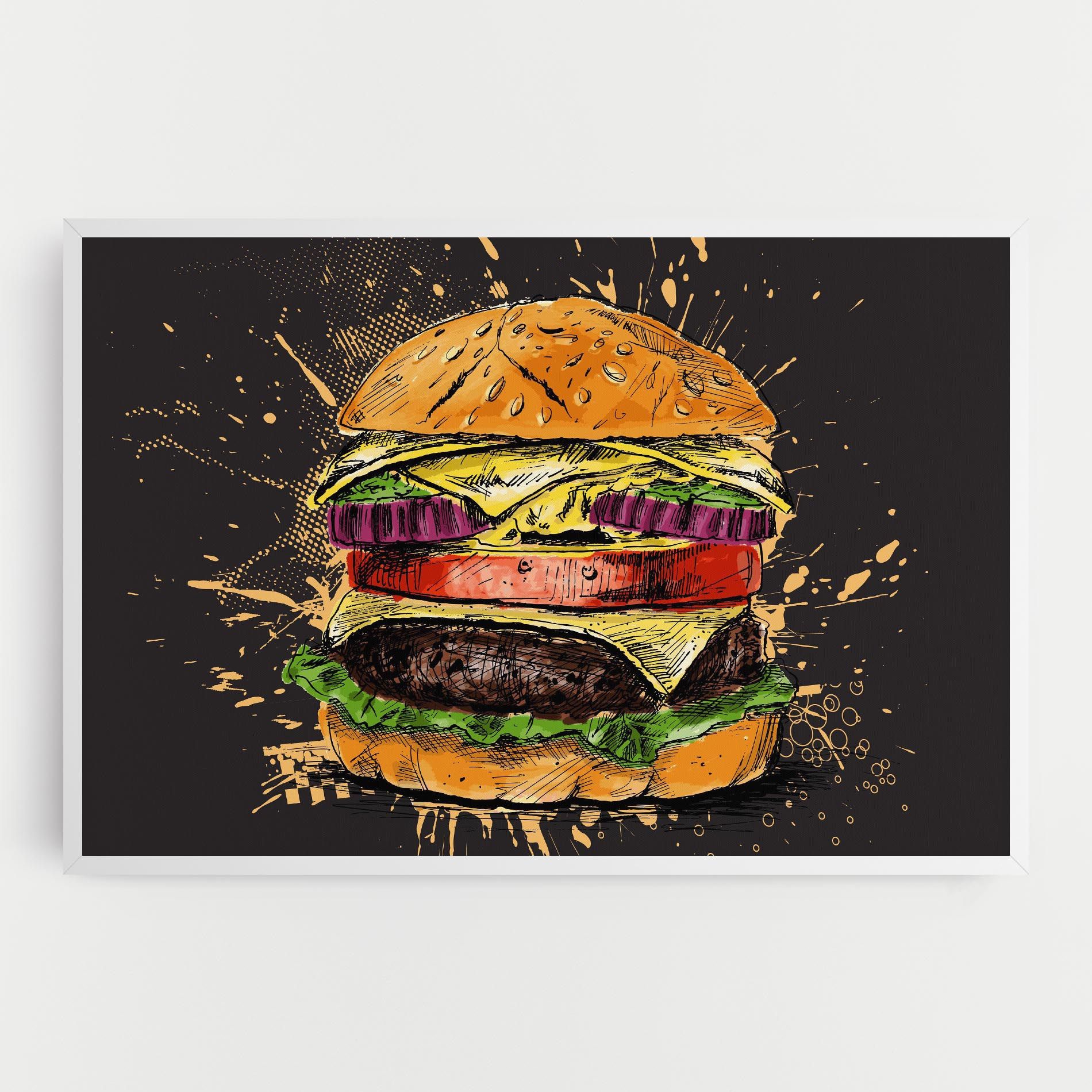 Burger Drawing mockup 0