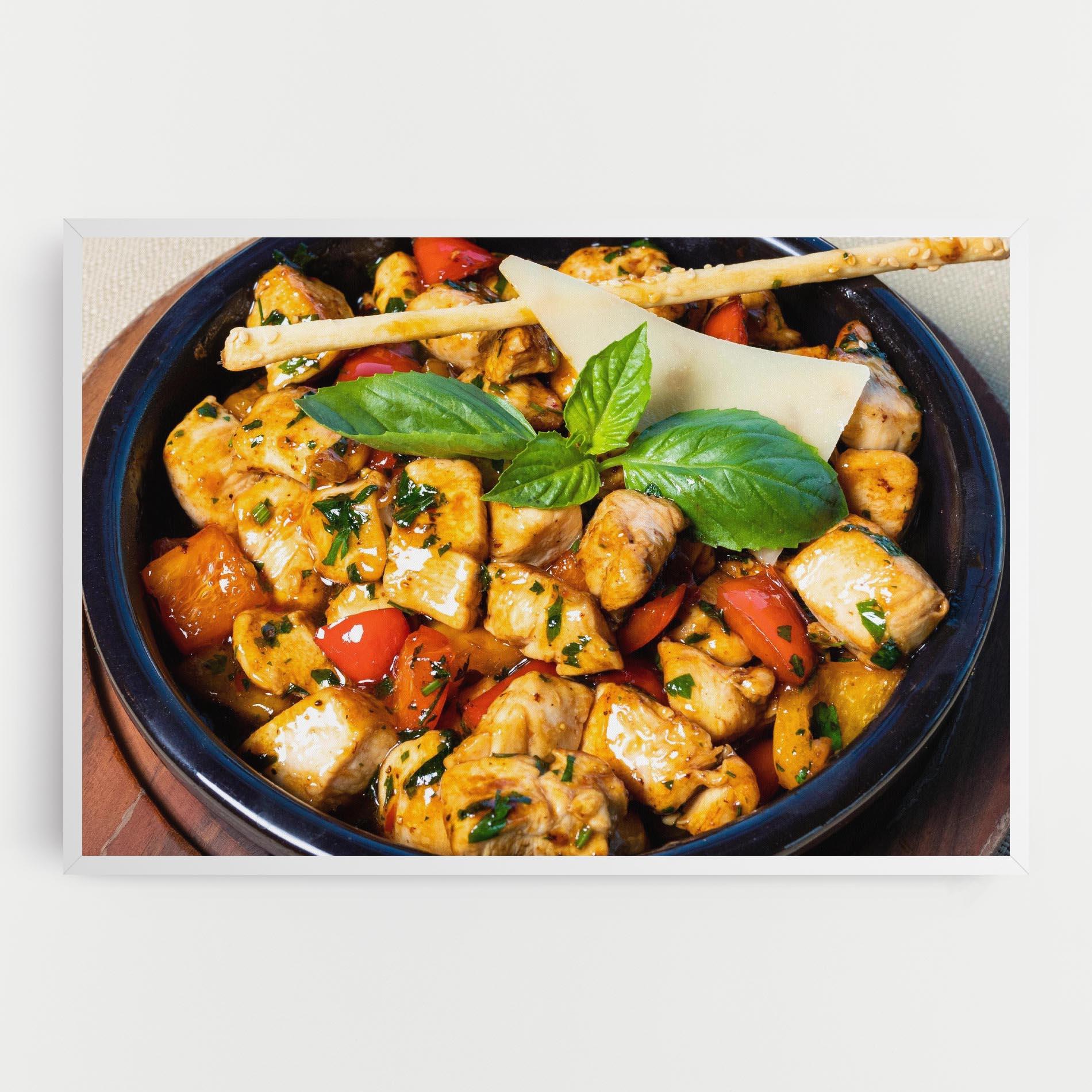 Tablou Canvas Chicken Food mockup 0