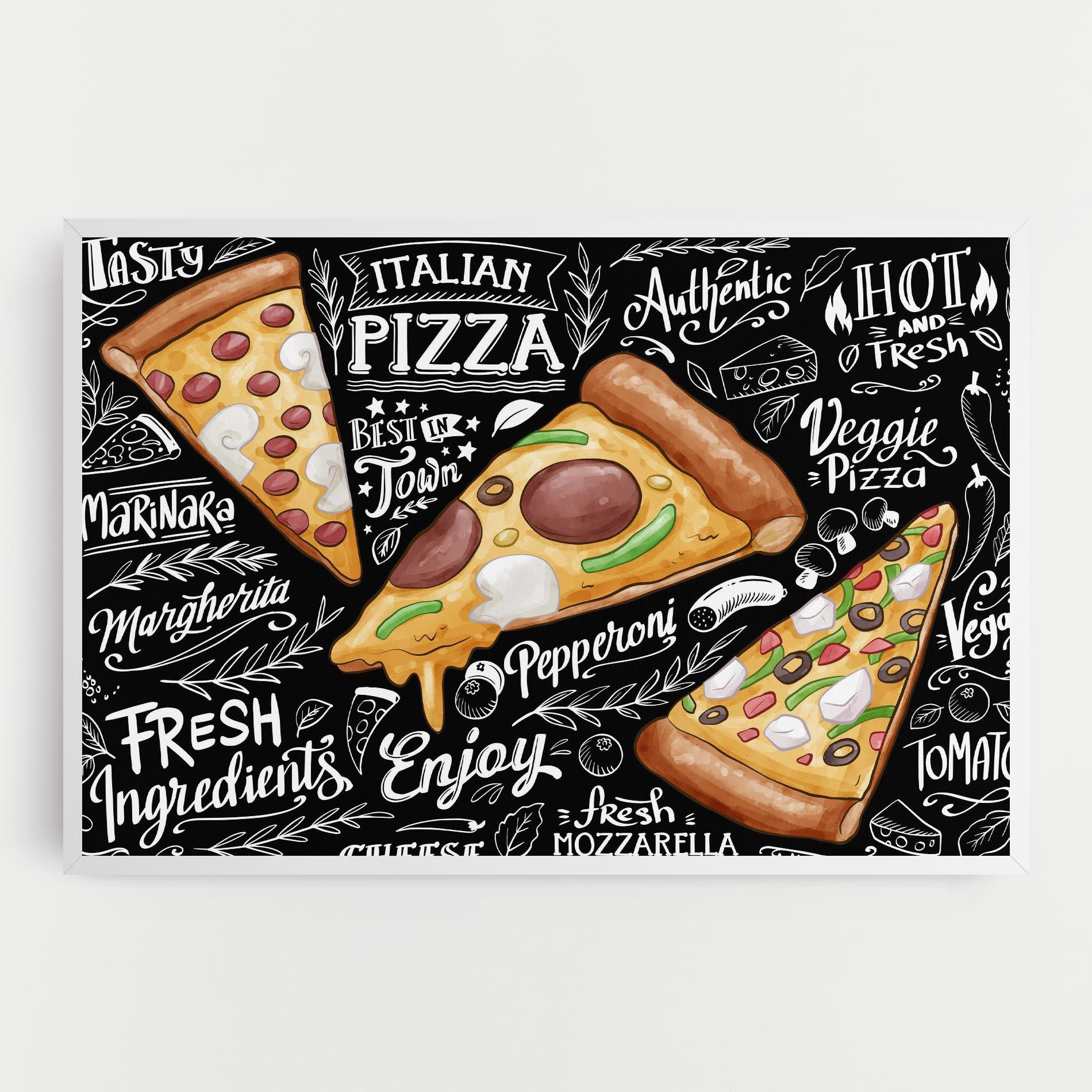 Tablou Canvas Enjoy Pizza mockup 0
