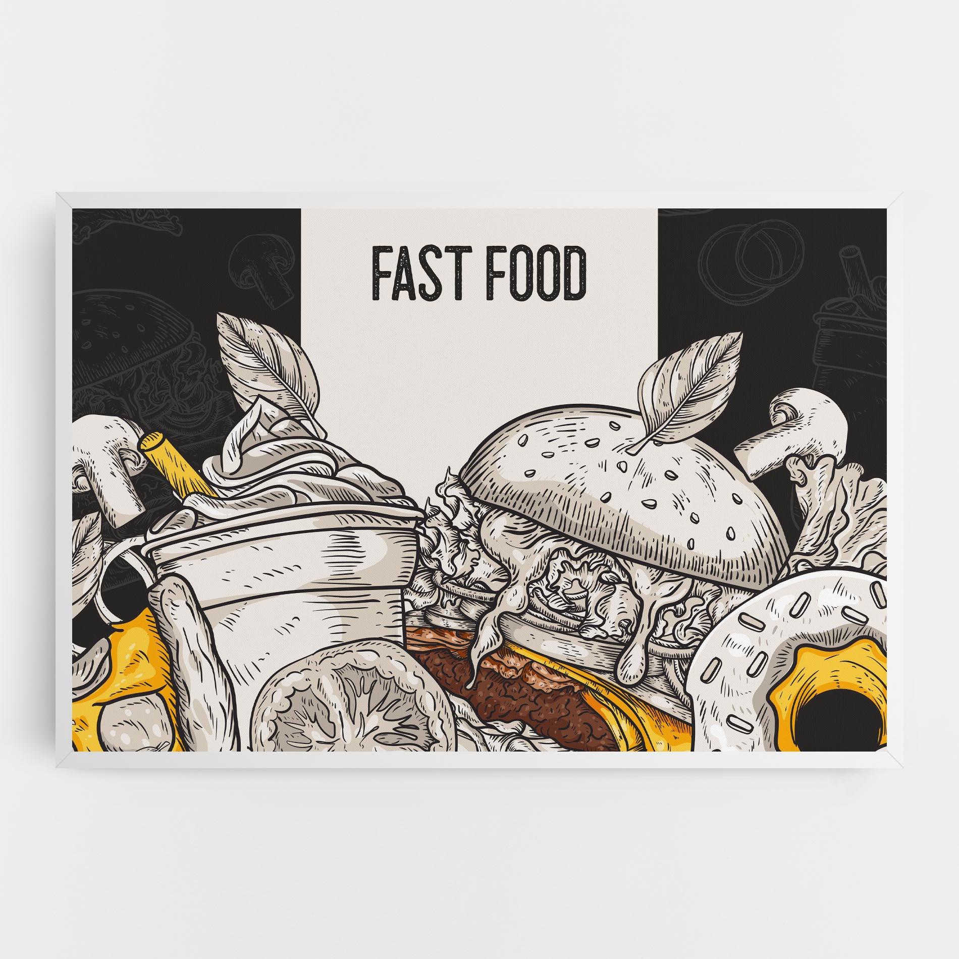 Tablou Canvas Fast Food mockup 0