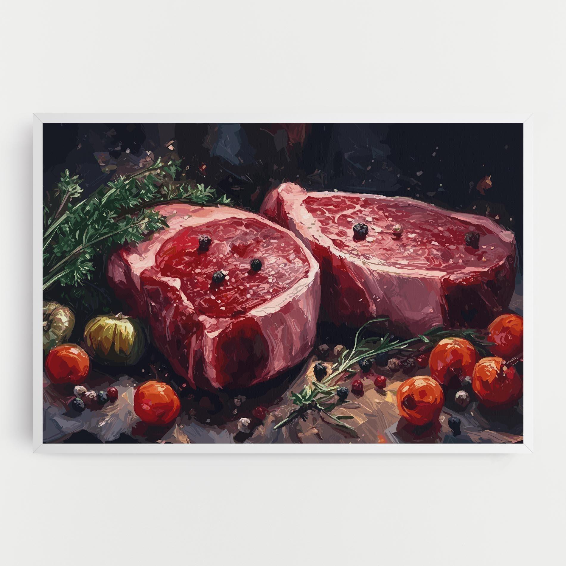 Tablou Canvas Meat With Tomatoes mockup 0