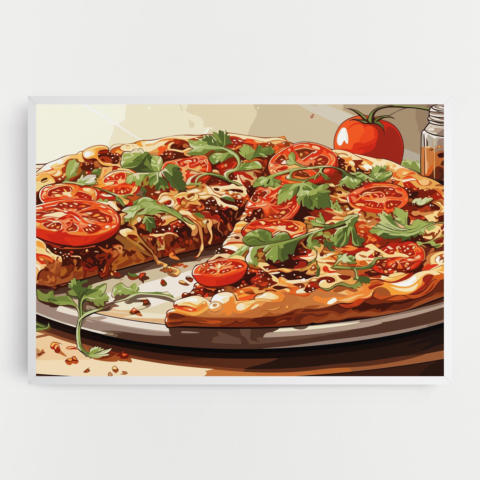 Tablou Canvas Pizza View mockup 0