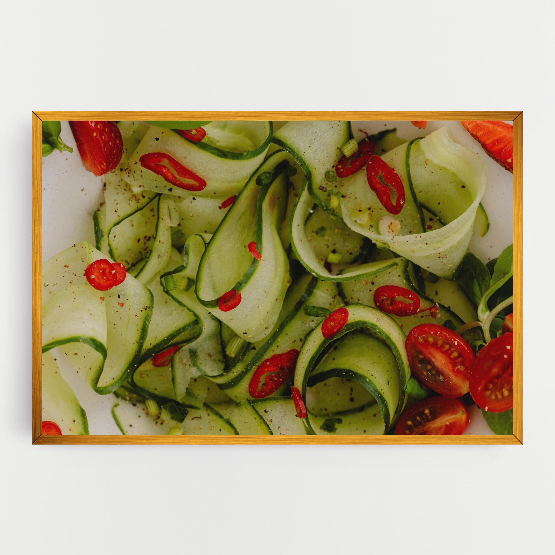 Tablou Canvas Cucumber Food mockup 0