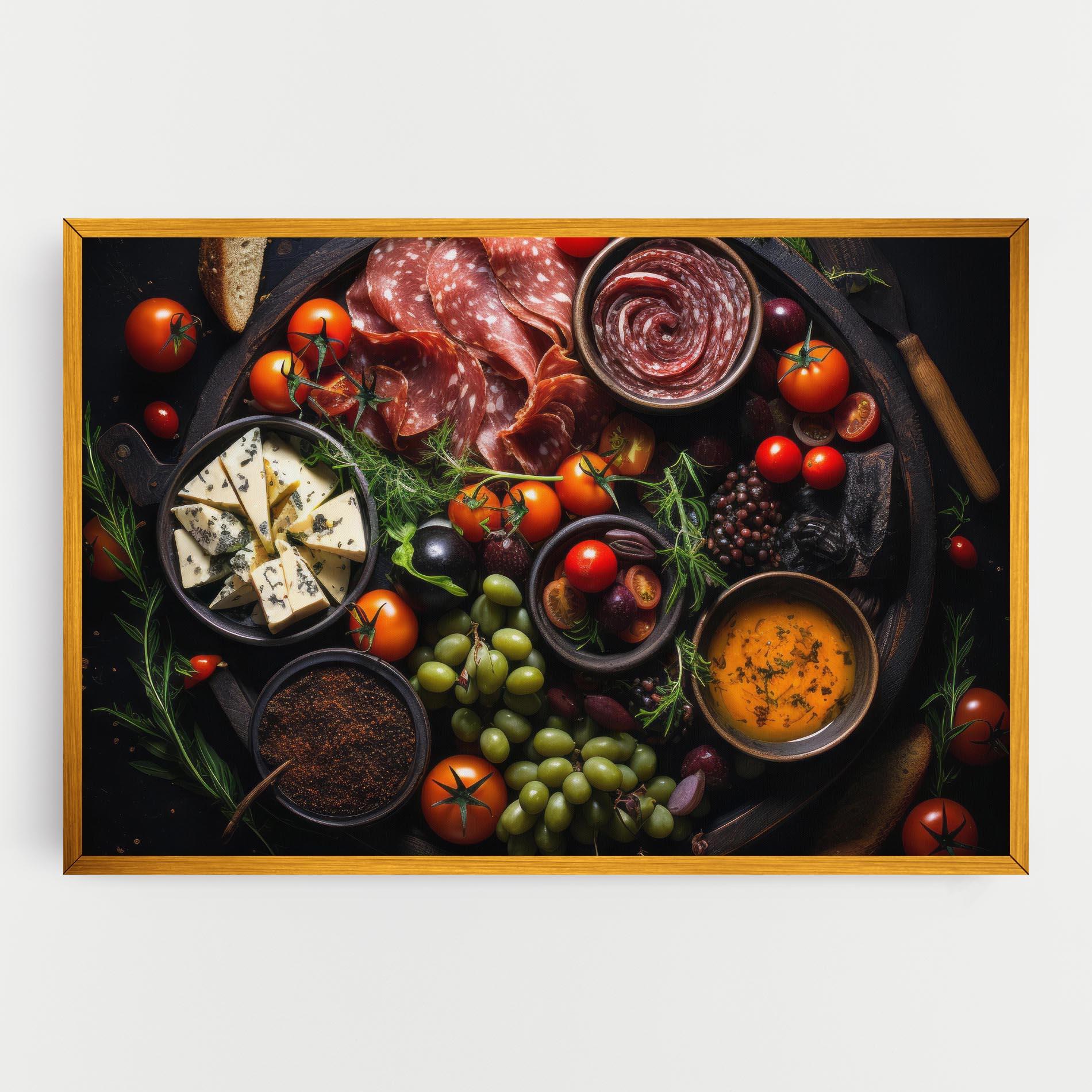 Tablou Canvas Meats Assortment mockup 0