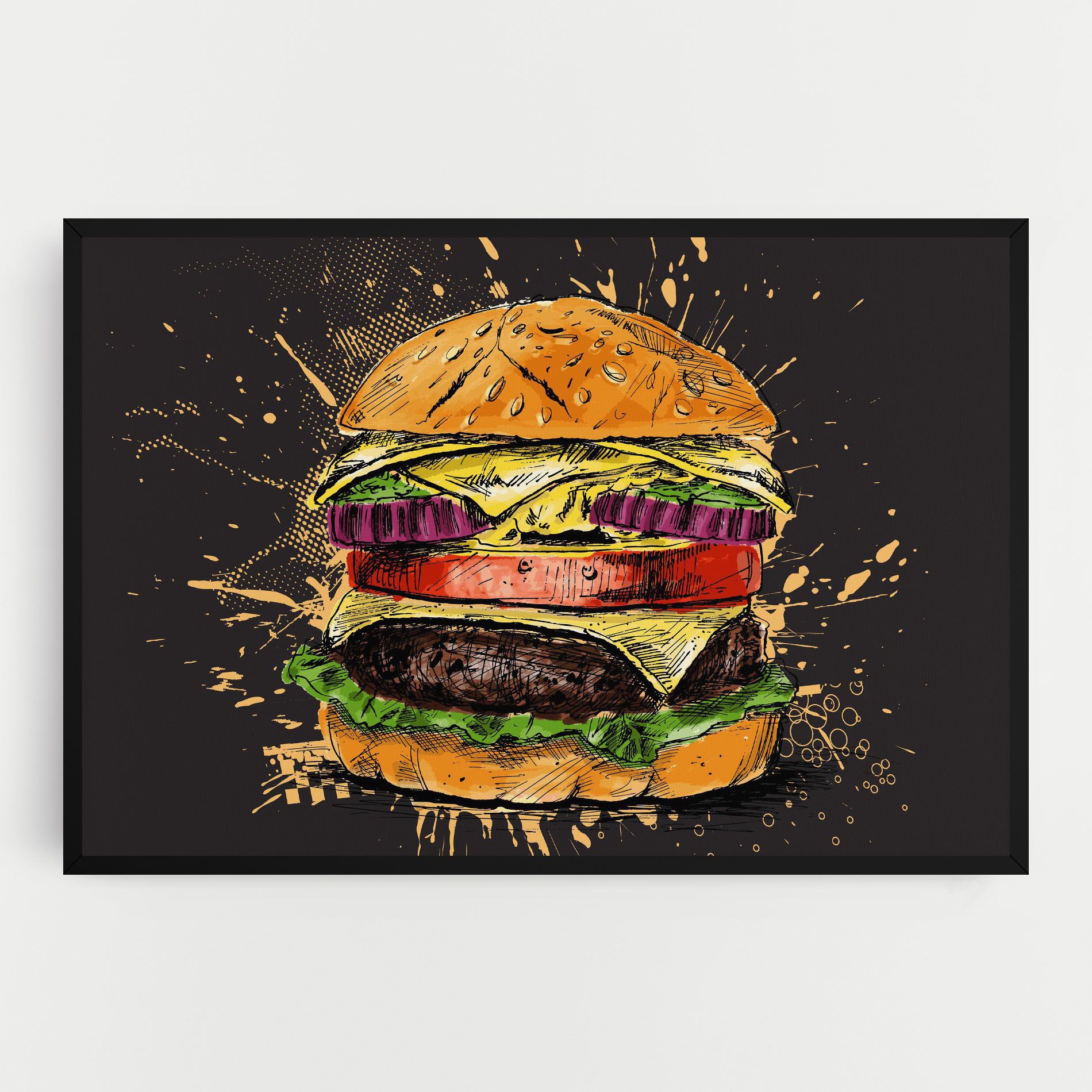 Burger Drawing mockup 0
