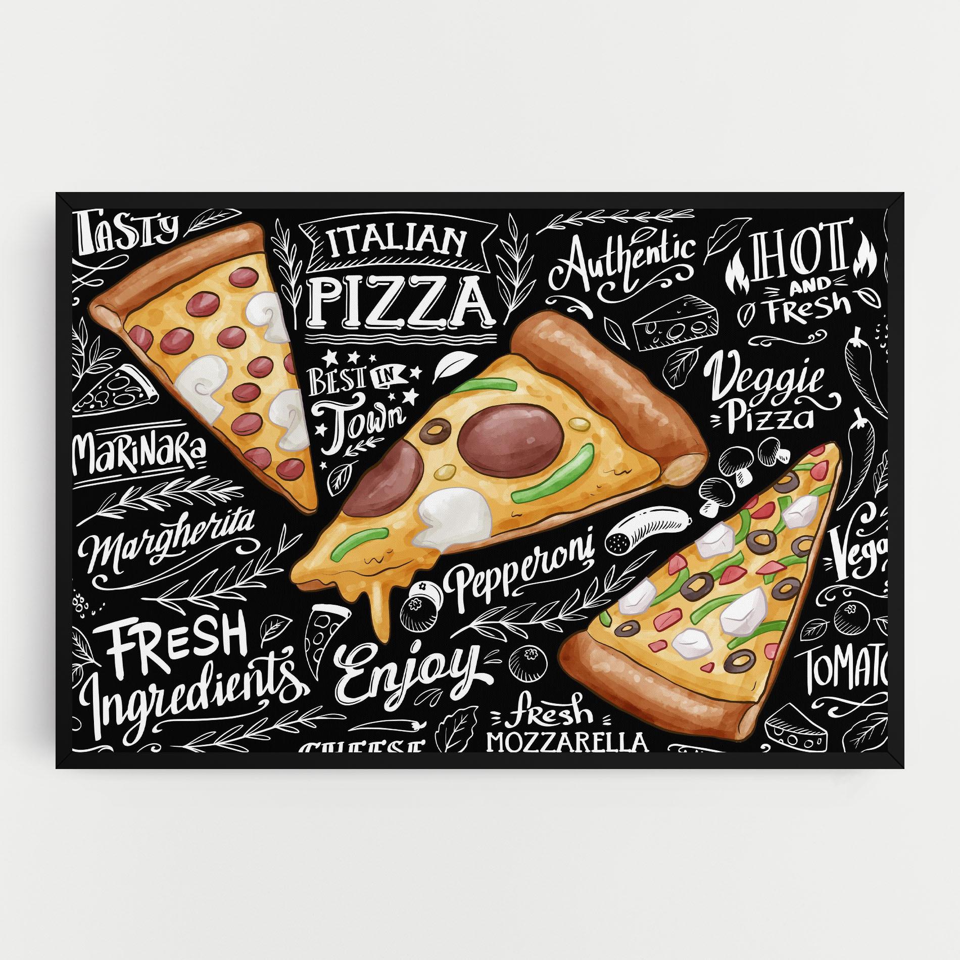 Tablou Canvas Enjoy Pizza mockup 0