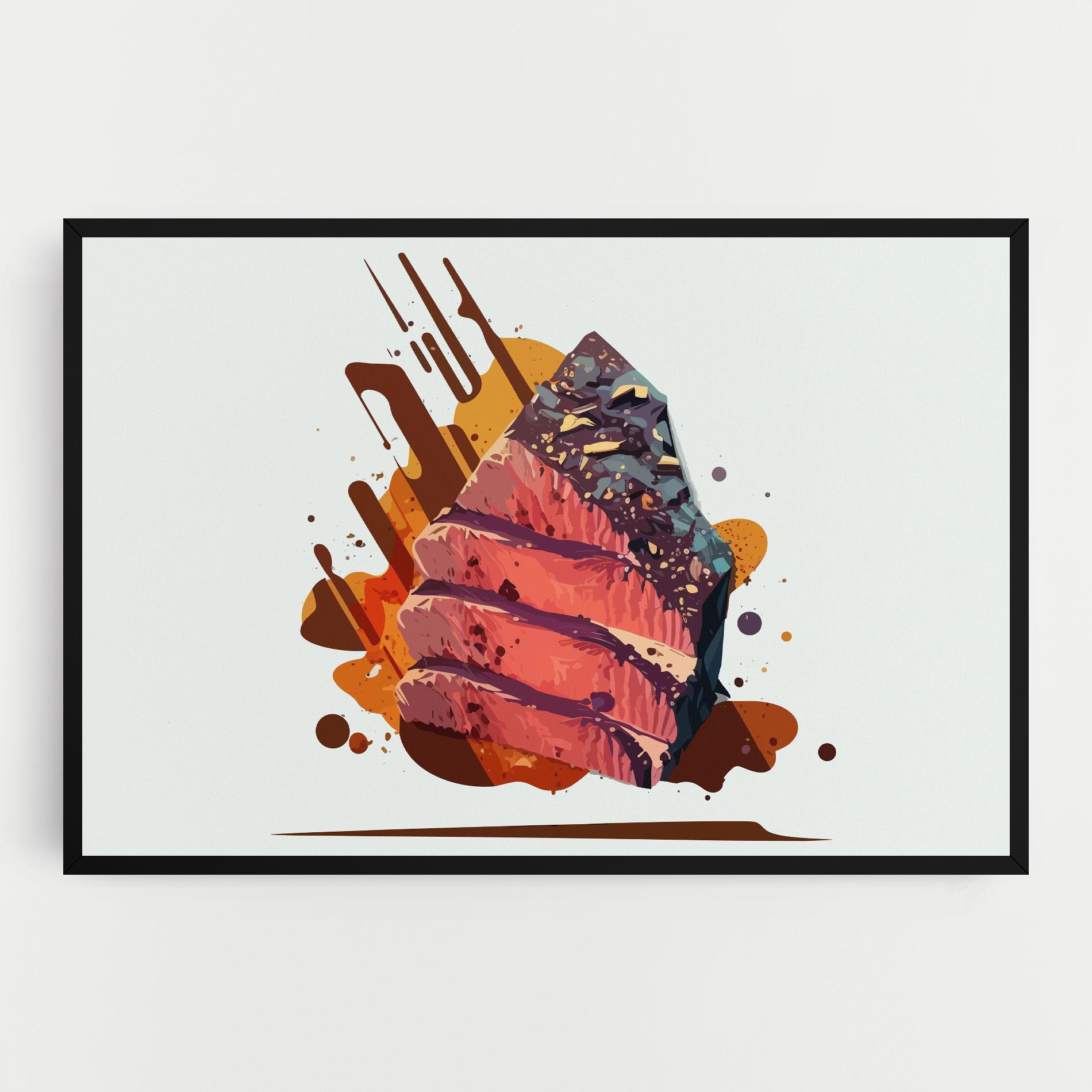 Tablou Canvas Meat Floating mockup 0