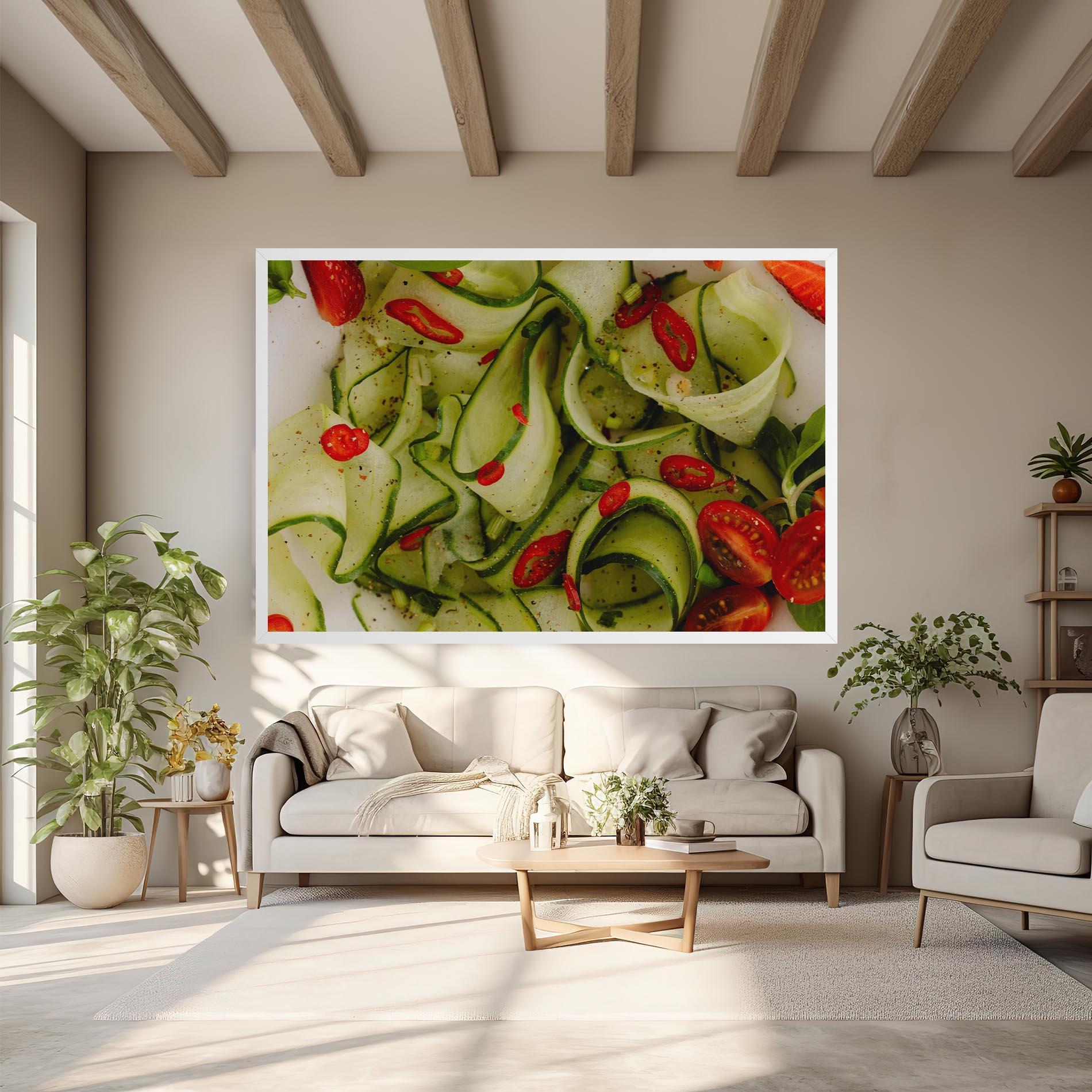 Tablou Canvas Cucumber Food mockup 6