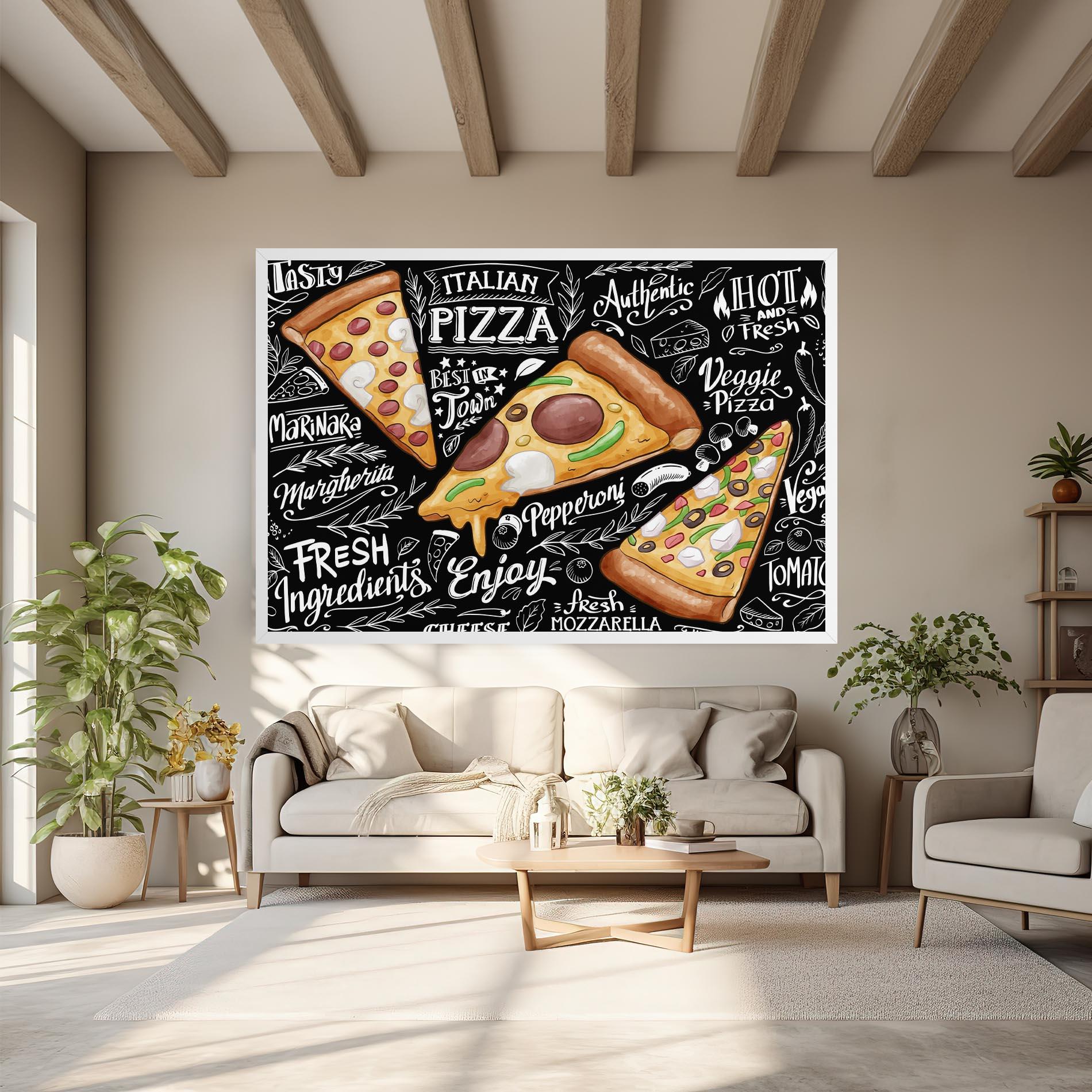 Tablou Canvas Enjoy Pizza mockup 6
