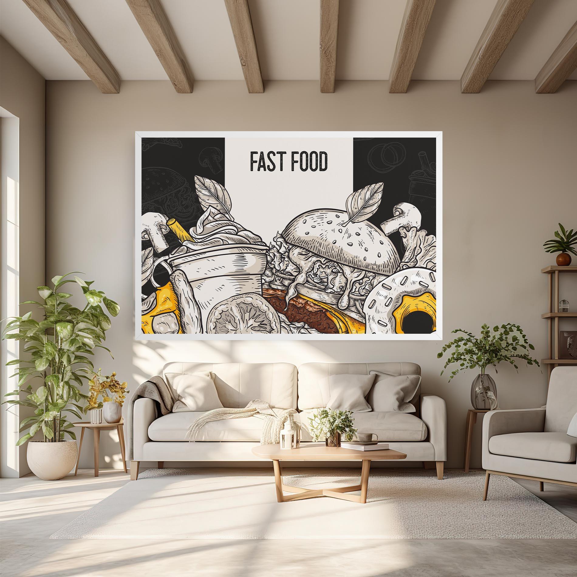 Tablou Canvas Fast Food mockup 6