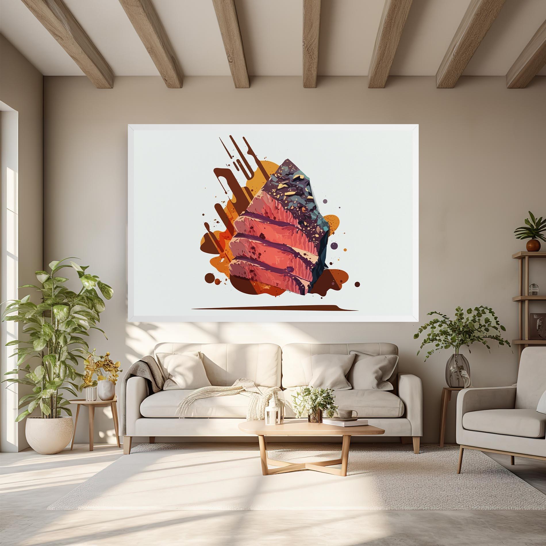 Tablou Canvas Meat Floating mockup 6