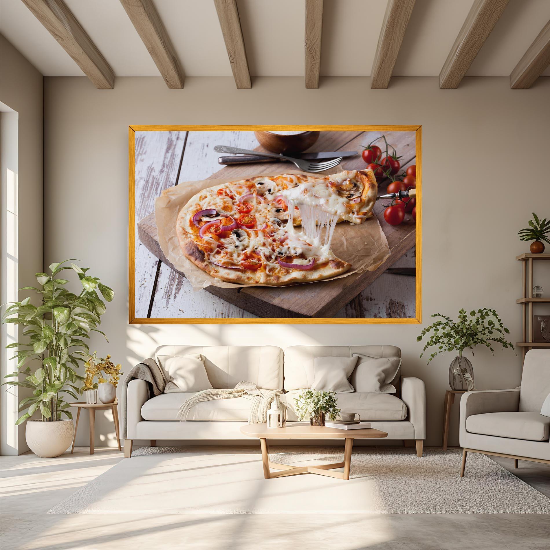 Tablou Canvas Pizza mockup 6
